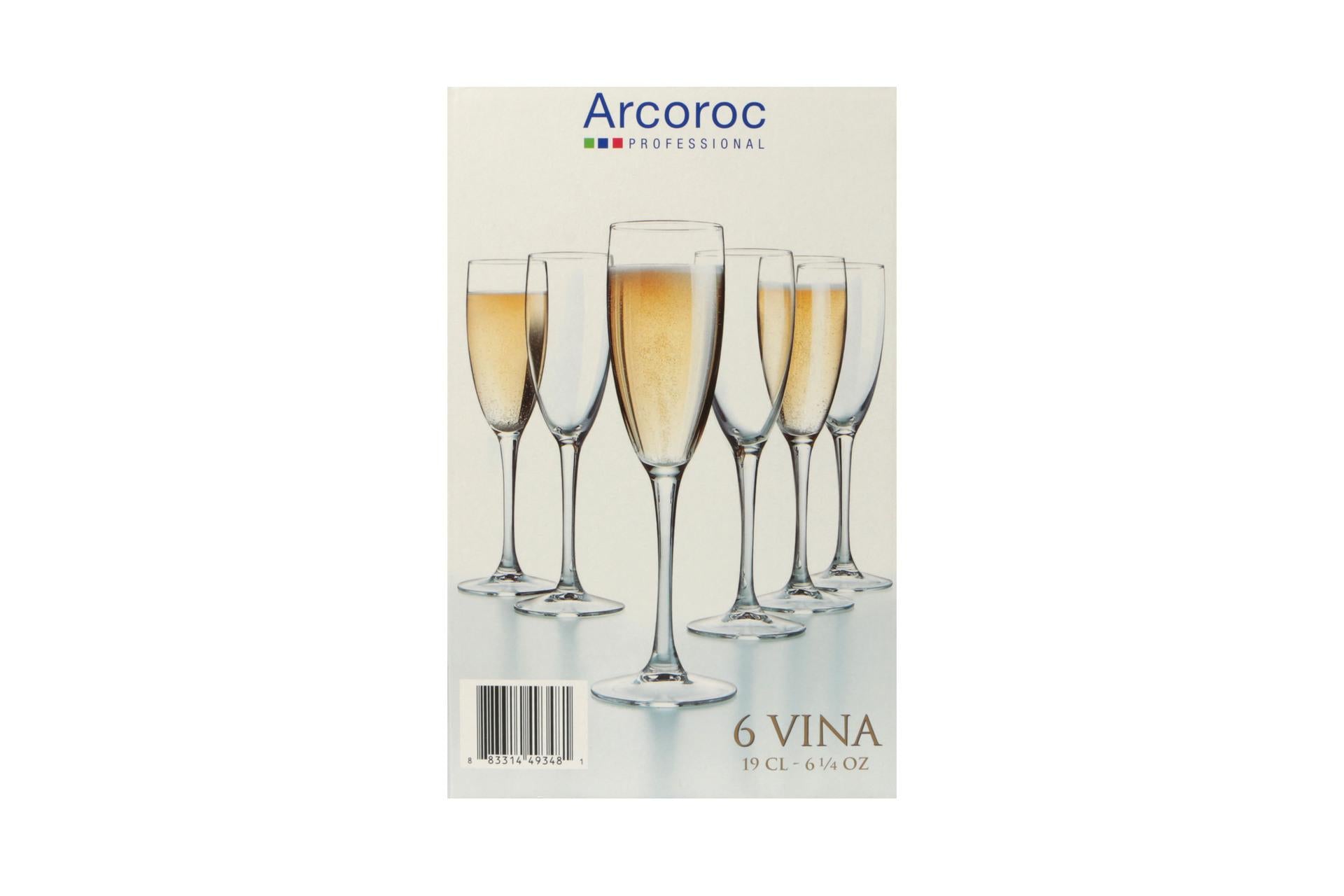 Arcoroc Vina Cabernet Tulip Calice Flute 19 cl - Set 6 Pz 5