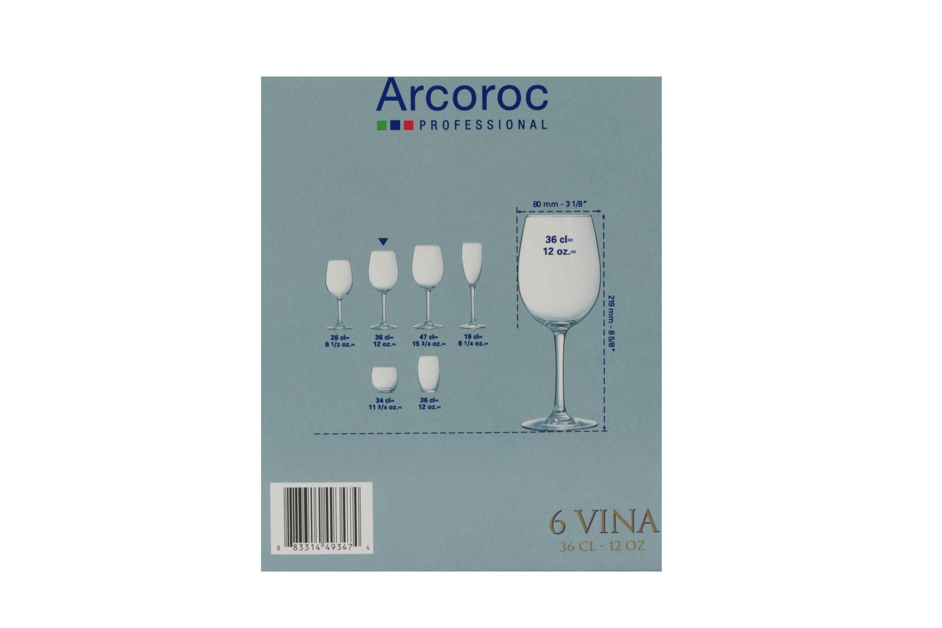 Arcoroc Vina Calice Cabernet Tulipano 36 cl - Set 6 Pz 6