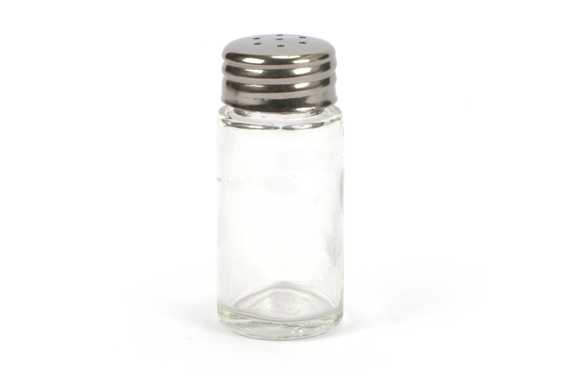 Caper Spargisale In Vetro Con Coperchio Inox 18.8 - Set 12 Pz
