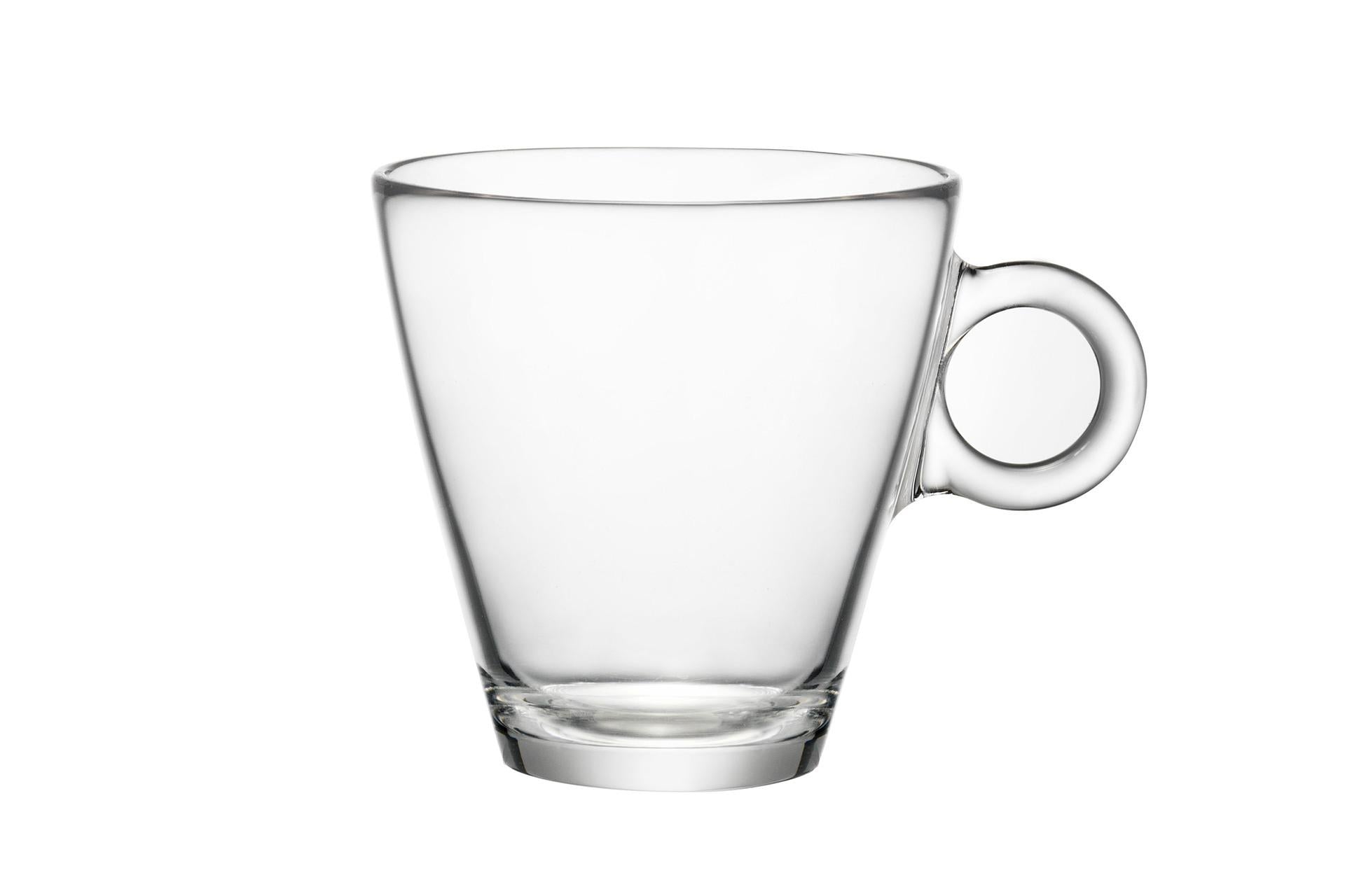 Bormioli Rocco Easy Bar Tazza da Tè 32 cl In Vetro Temperato Resistente al Calore - Set 12 Pz