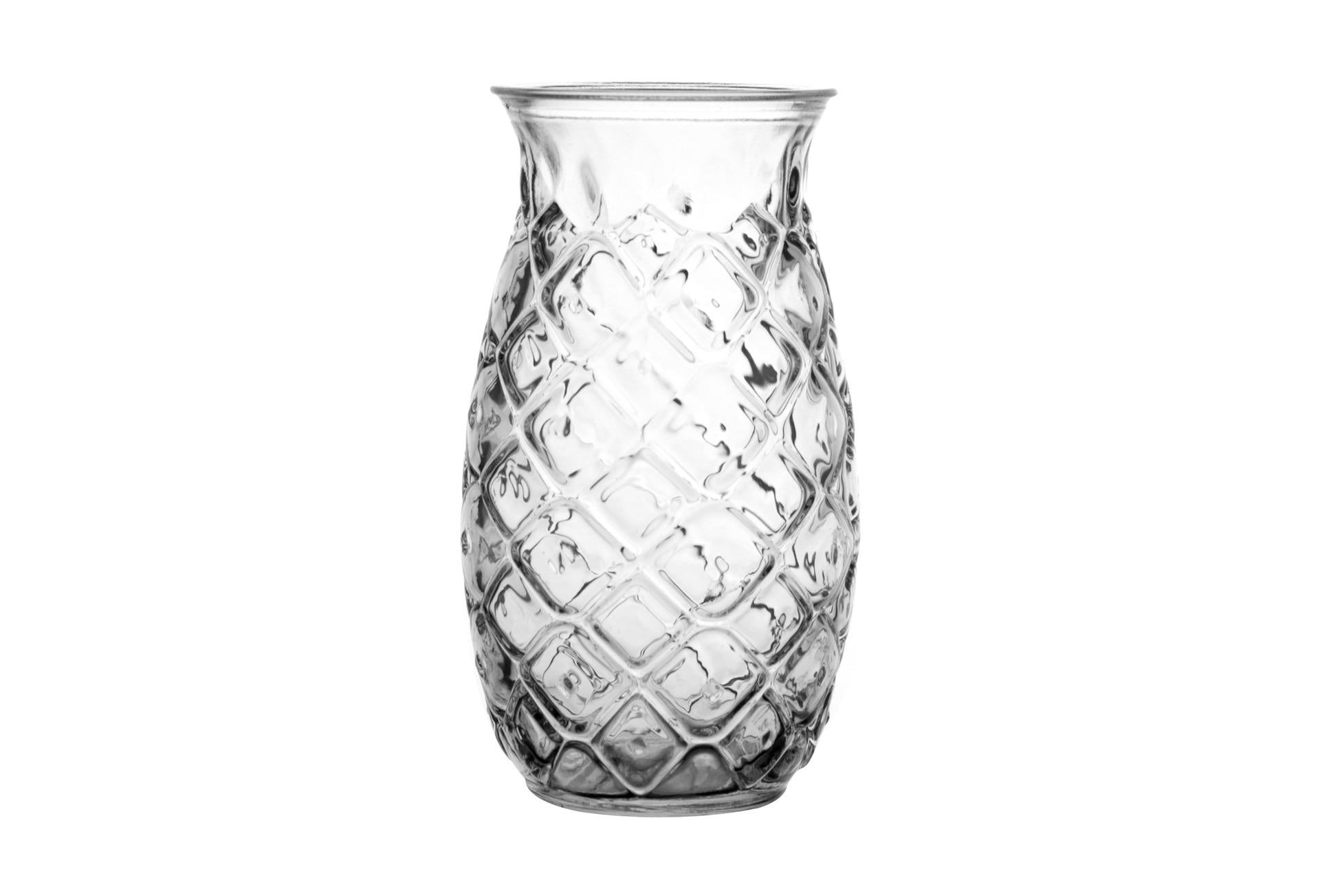 Bicchiere Tiki Pinapple 50,5 cl In Vetro Temperato - Ispirato alle Divinità Maori - Set 6 Pz