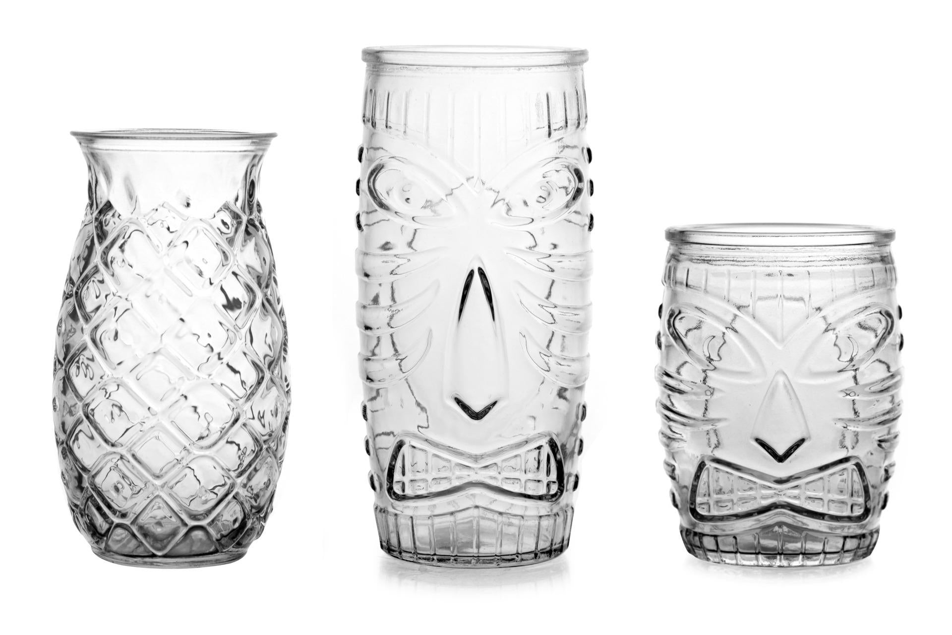 Bicchiere Tiki Cooler 59 cl In Vetro Temperato - Ispirato alle Divinità Maori - Set 12 Pz 4