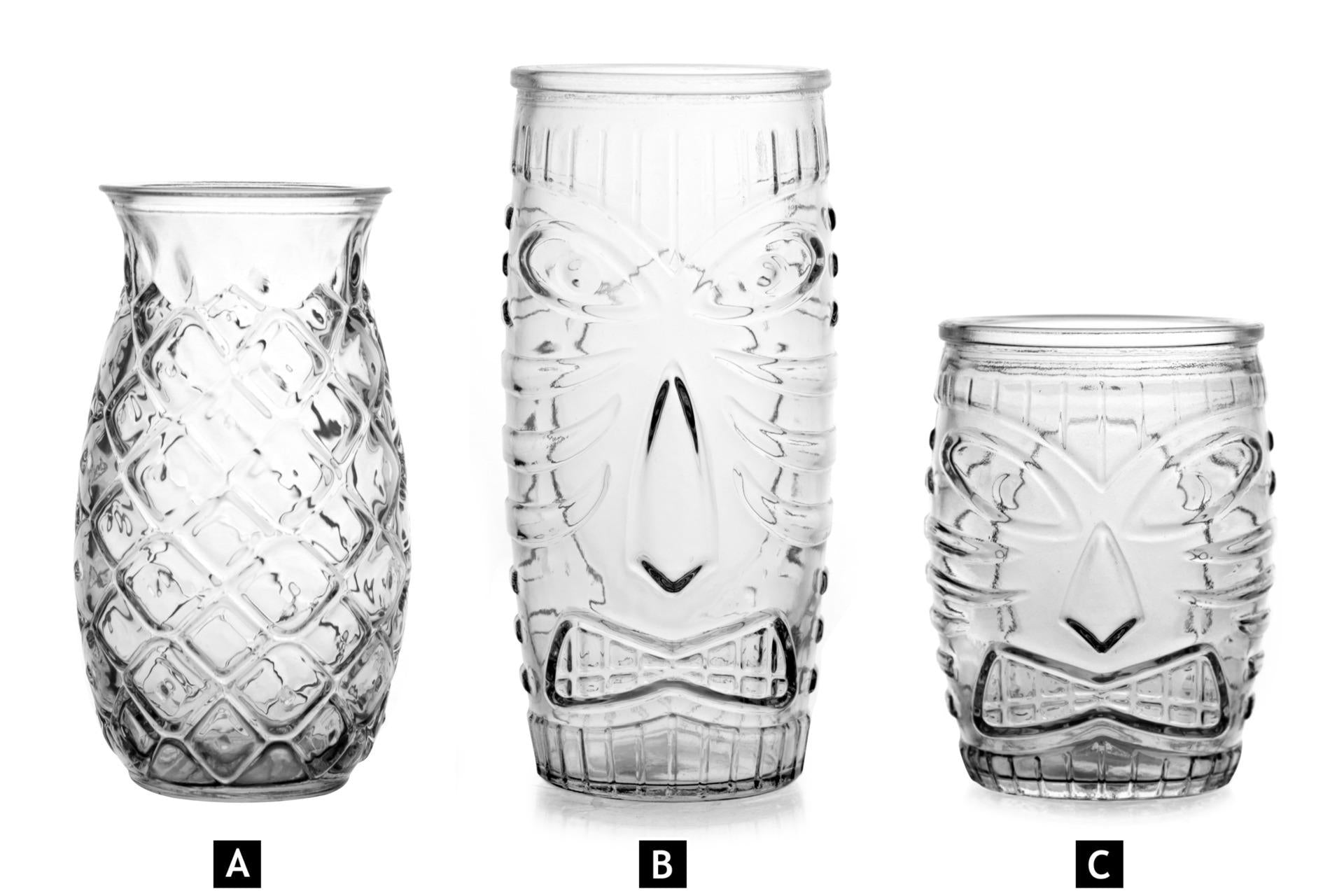 Bicchiere Tiki Cooler 59 cl In Vetro Temperato - Ispirato alle Divinità Maori - Set 12 Pz 5