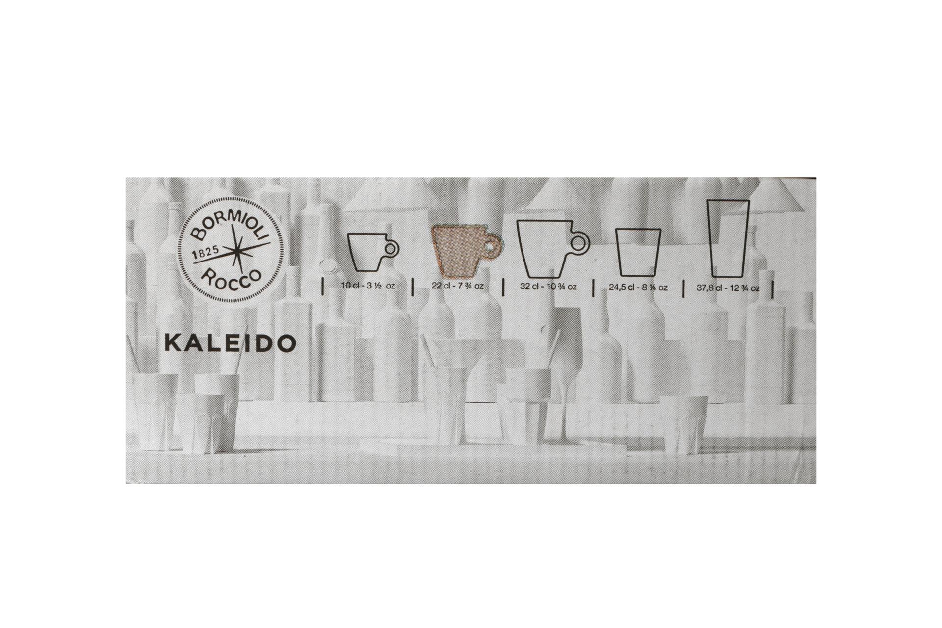 Bormioli Rocco Kaleido Tazza Cappuccino Cl22 In Vetro Temperato - Set 6 Pz 7