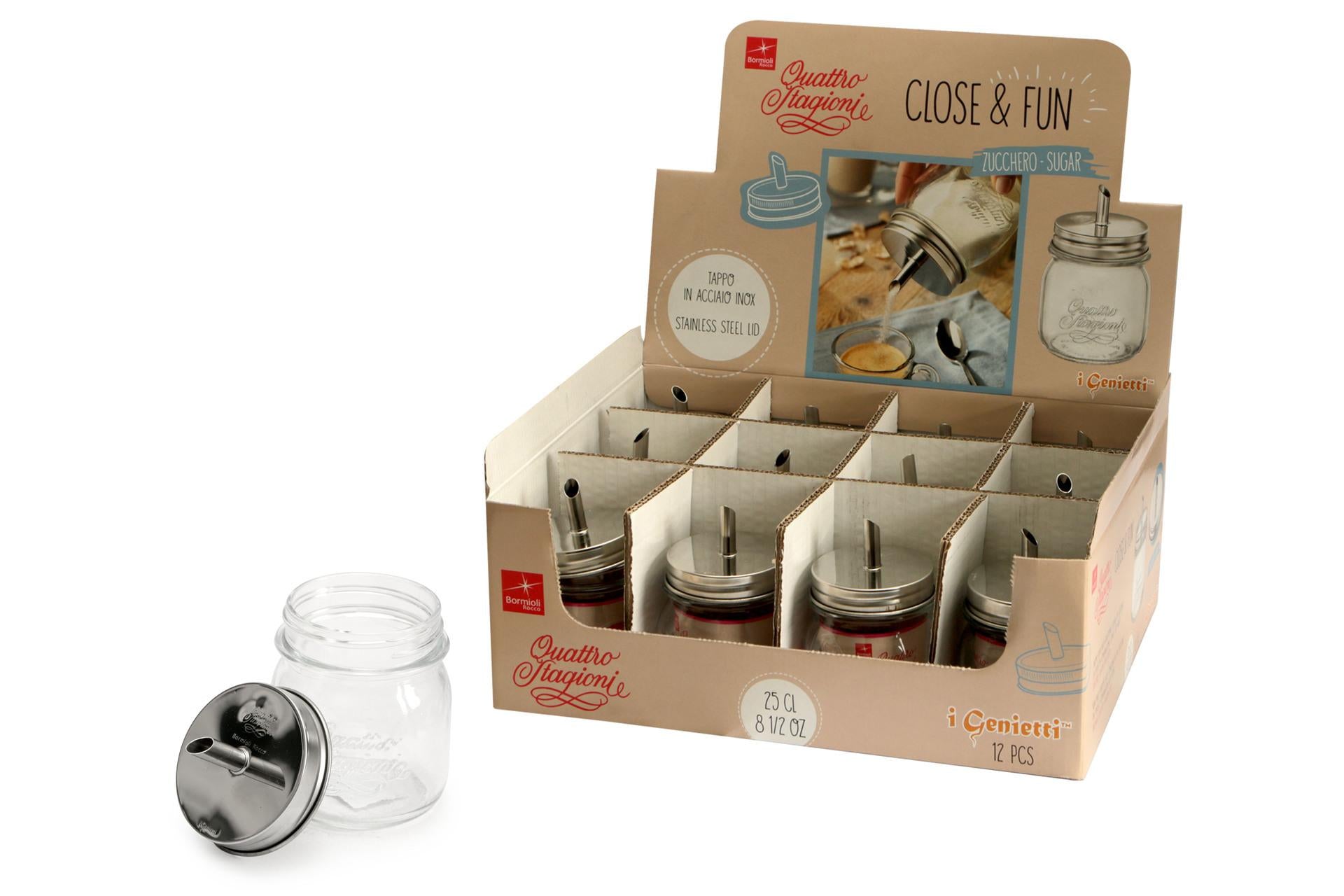 Bormioli Rocco Quattro Stagioni Genietti Vaso 0,25 L per Zucchero - Set 12 Pz 3