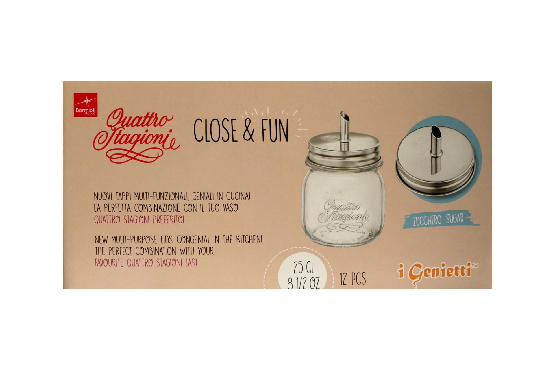 Bormioli Rocco Quattro Stagioni Genietti Vaso 0,25 L per Zucchero - Set 12 Pz 6