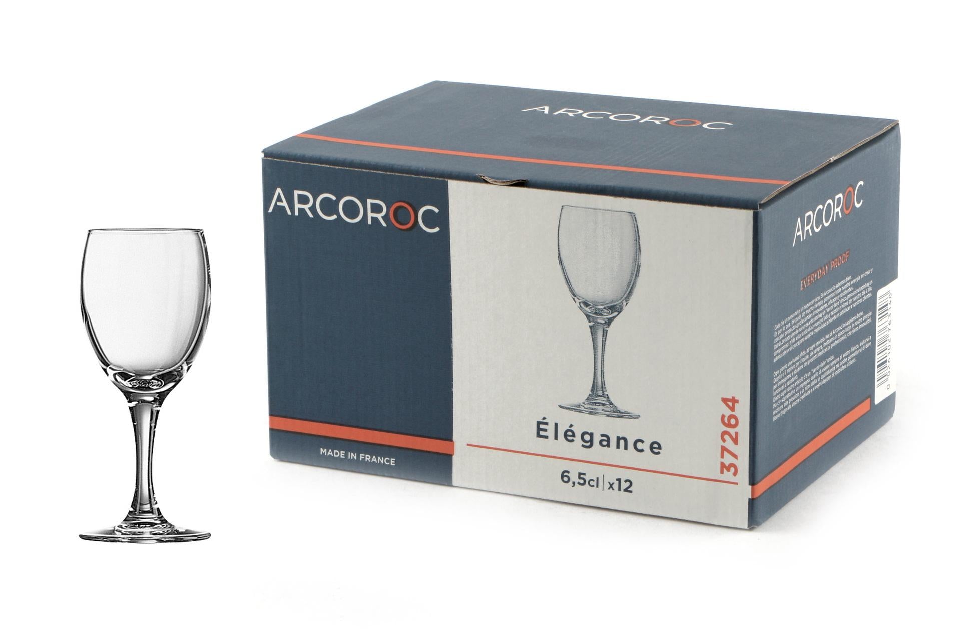 Arcoroc Elegance Calice N.7 - 6.5 cl - Set 12 Pz