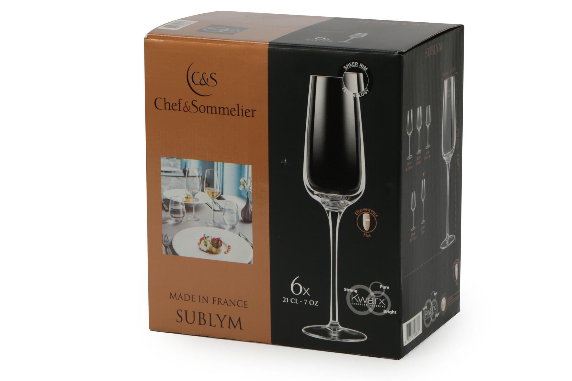 Arcoroc Sublym Calice Flute Cl.21 - Calice da Vino in Vetro Cristallino - Set 6 Pz 4