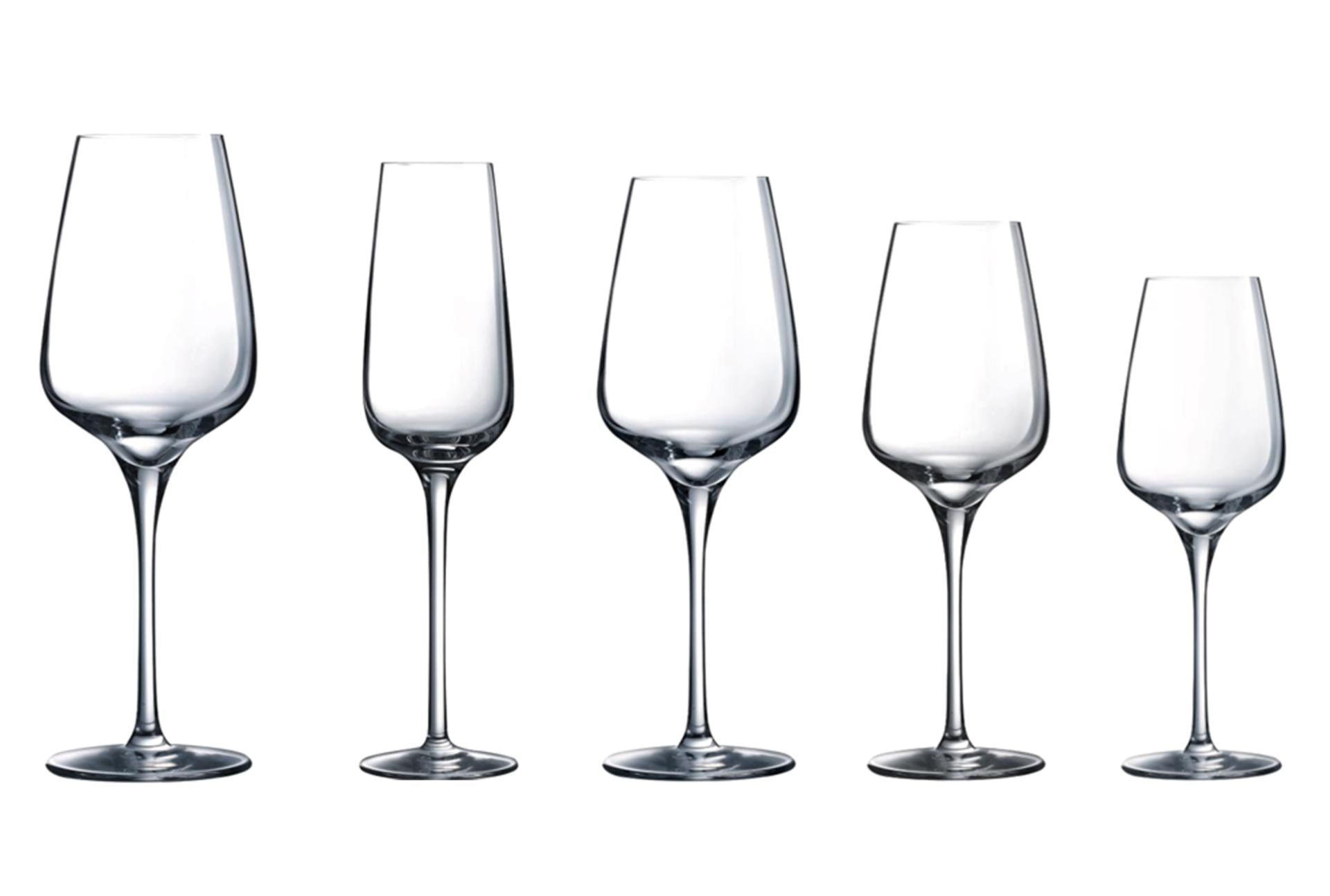 Arcoroc Sublym Calice Medium 35 cl - H.23 cm In Vetro Cristallino - Set 6 Pz