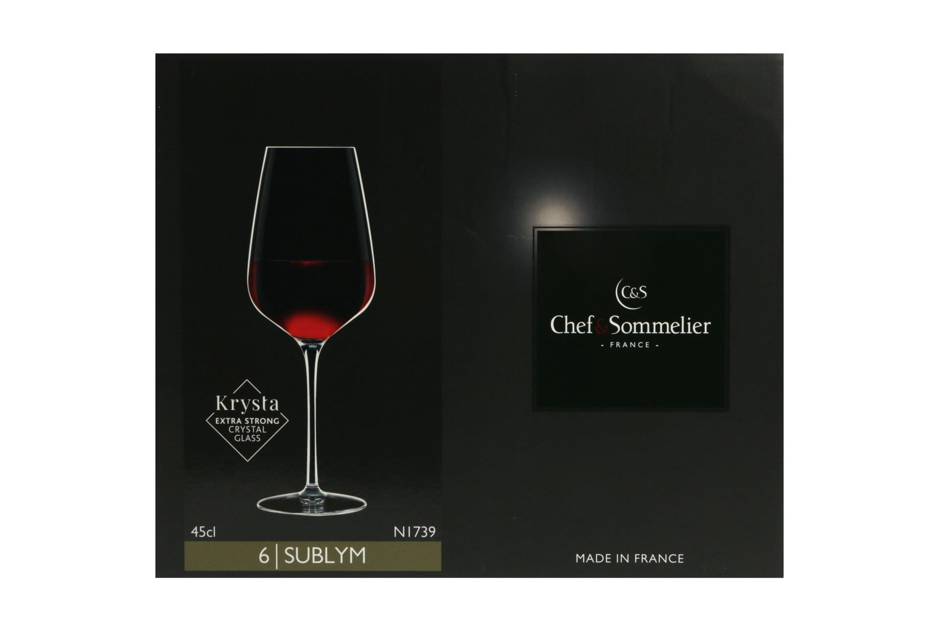 Arcoroc Sublym Calice Large 45 cl - Calice da Vino In Vetro Cristallino Chef Sommelier - Set 6 Pz 8