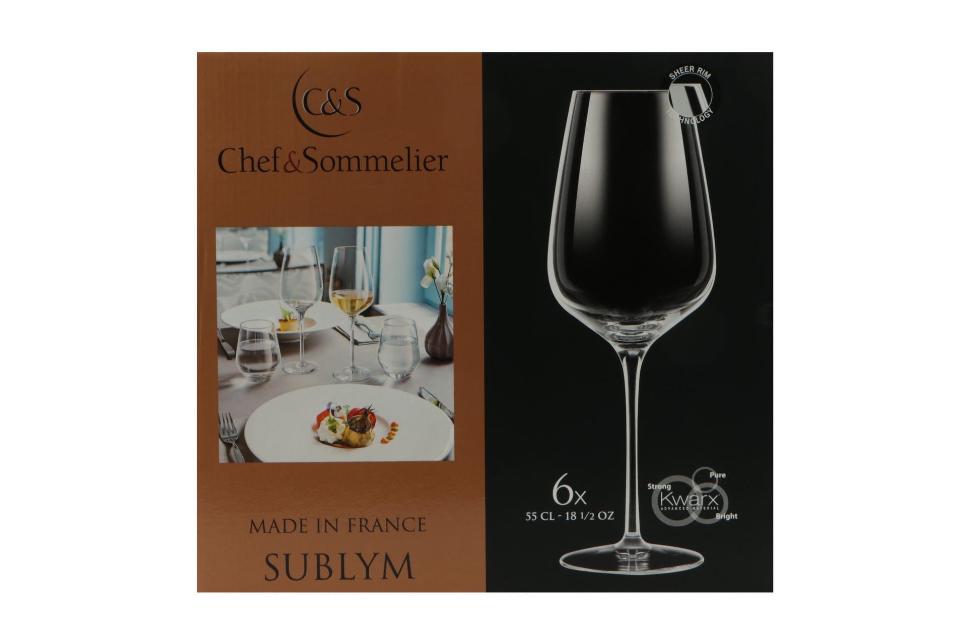 Arcoroc Sublym Calice Extra L. Cl.55 In Vetro Cristallino - Calice da Vino Chef Sommelier - Set 6 Pz 7