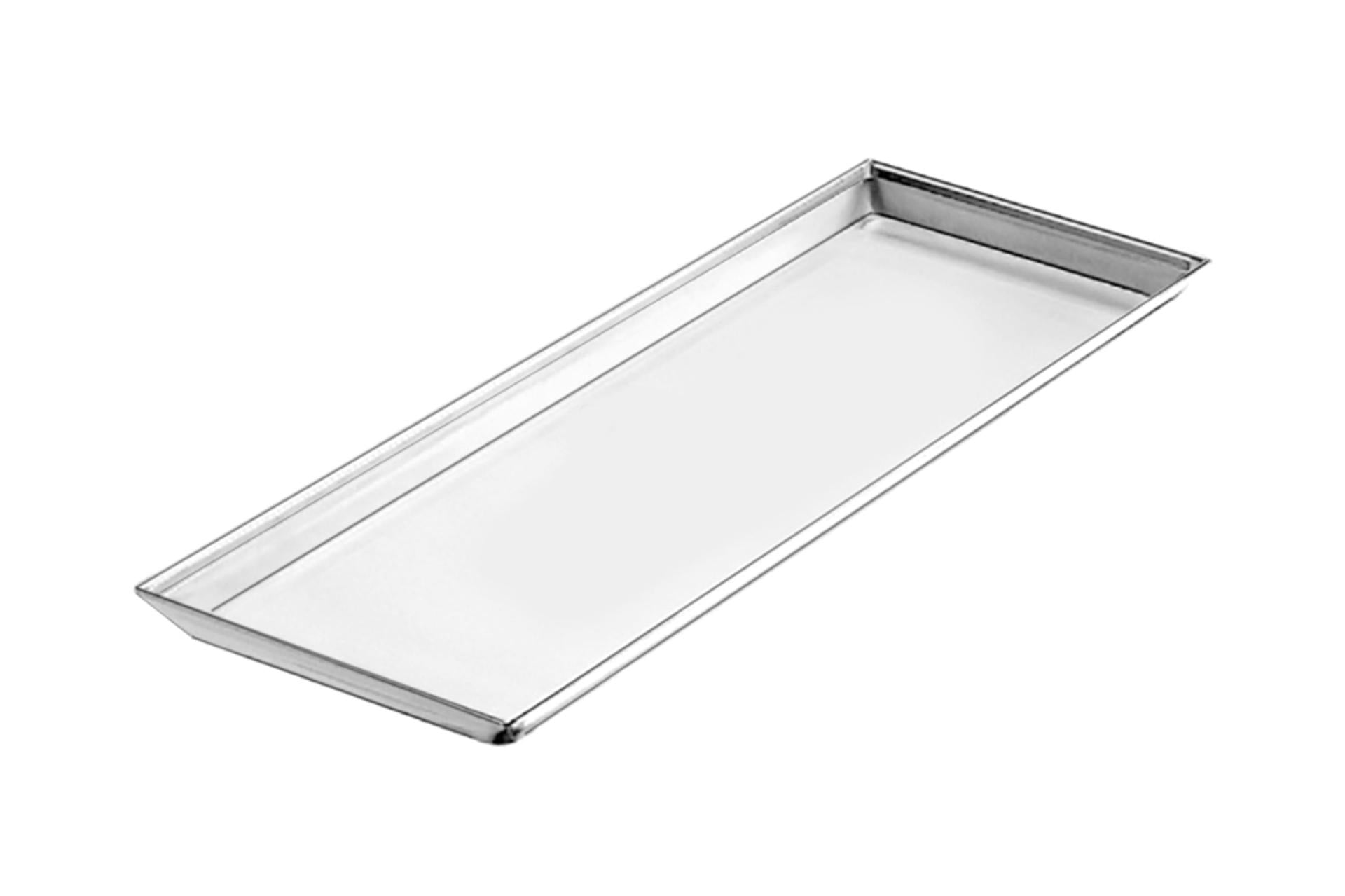 Pintinox Vassoio Pasticceria Inox H.2 cm - 58 x 21 cm In Acciaio Inox