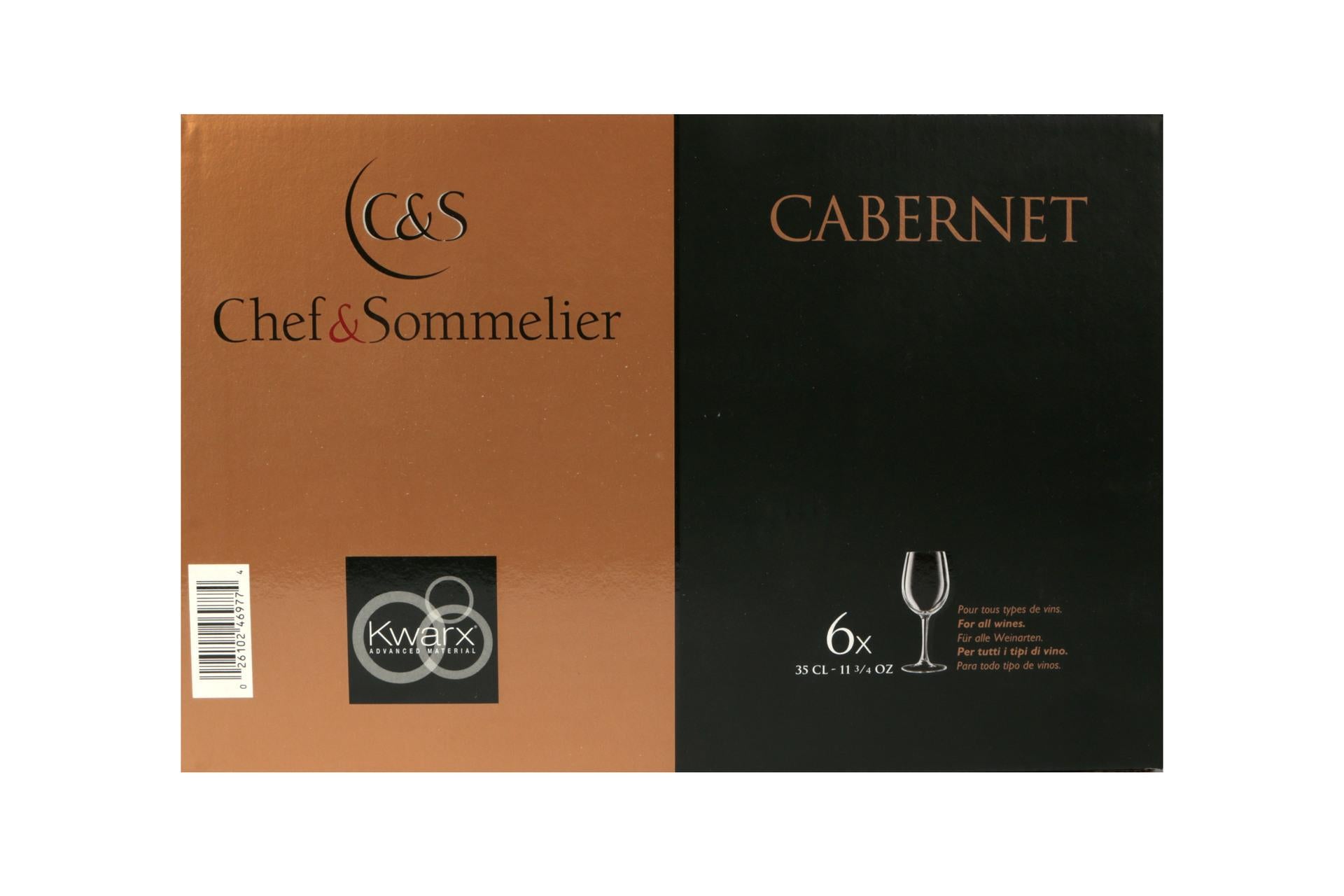 Arcoroc Cabernet Tulipe Calice 35 cl - In Vetro Cristallino Superiore Krysta - Set 6 Pz 6