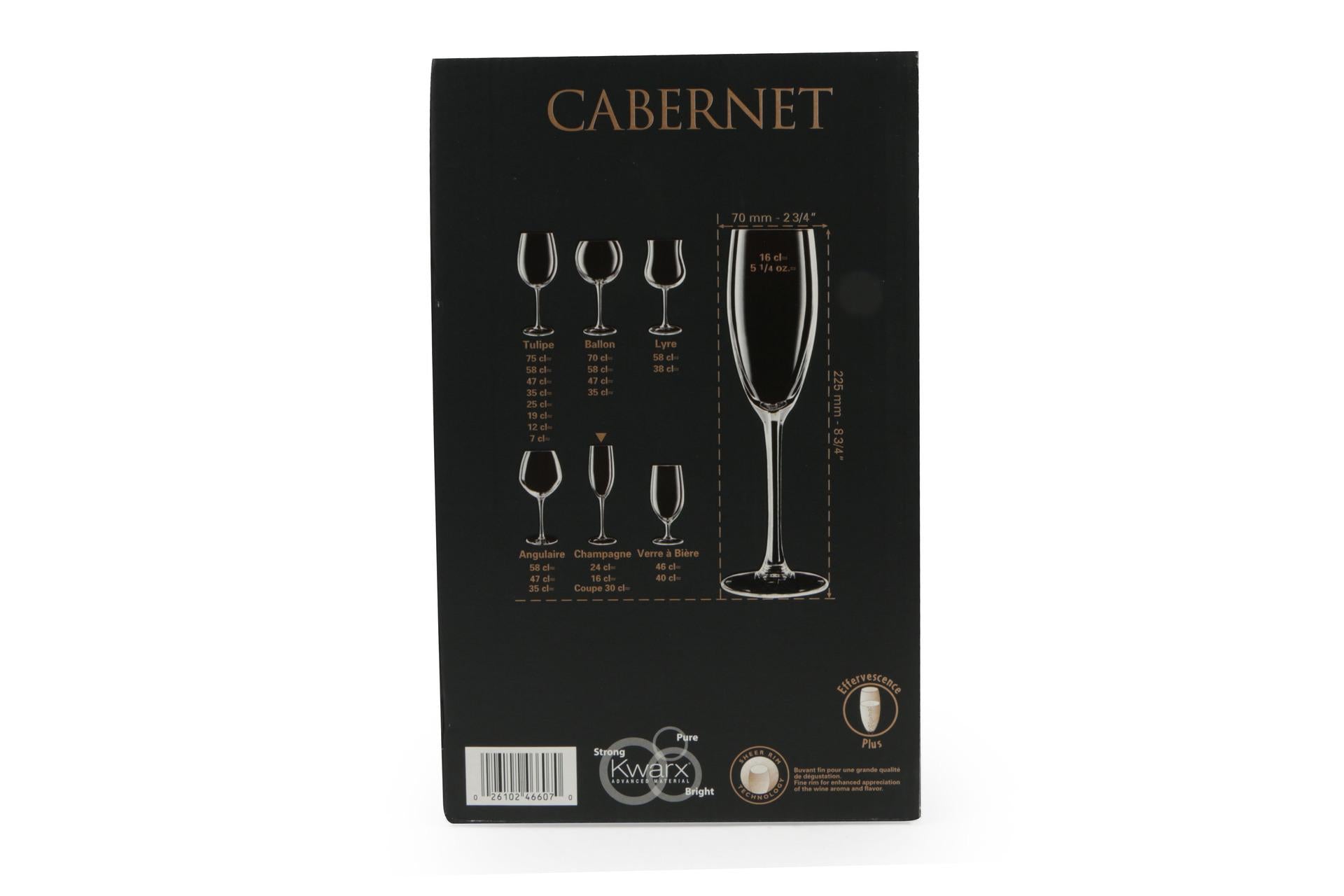 Arcoroc Cabernet Tulipe Calice Flut 16 cl In Vetro - Set 6 Pz 6