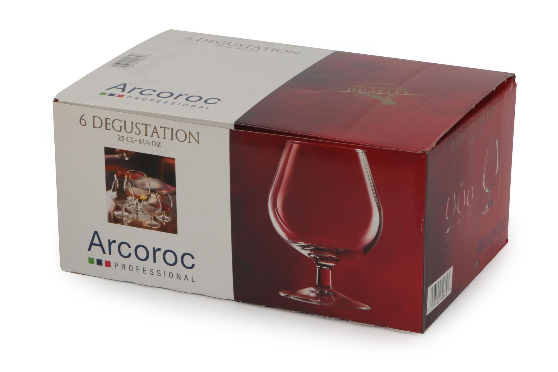 Arcoroc Degustation Calice 25 cl - H.112 mm Ø82 mm Per Rum e Cognac - Set 6 Pz 4
