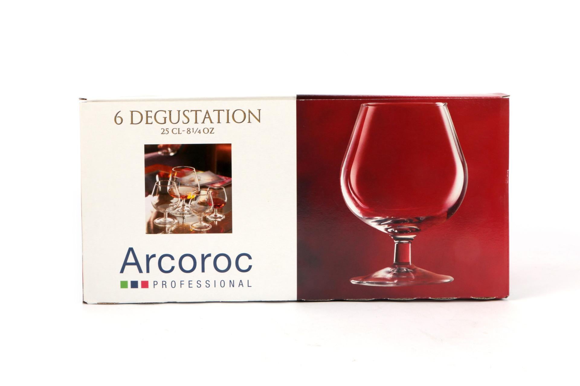 Arcoroc Degustation Calice 25 cl - H.112 mm Ø82 mm Per Rum e Cognac - Set 6 Pz 7