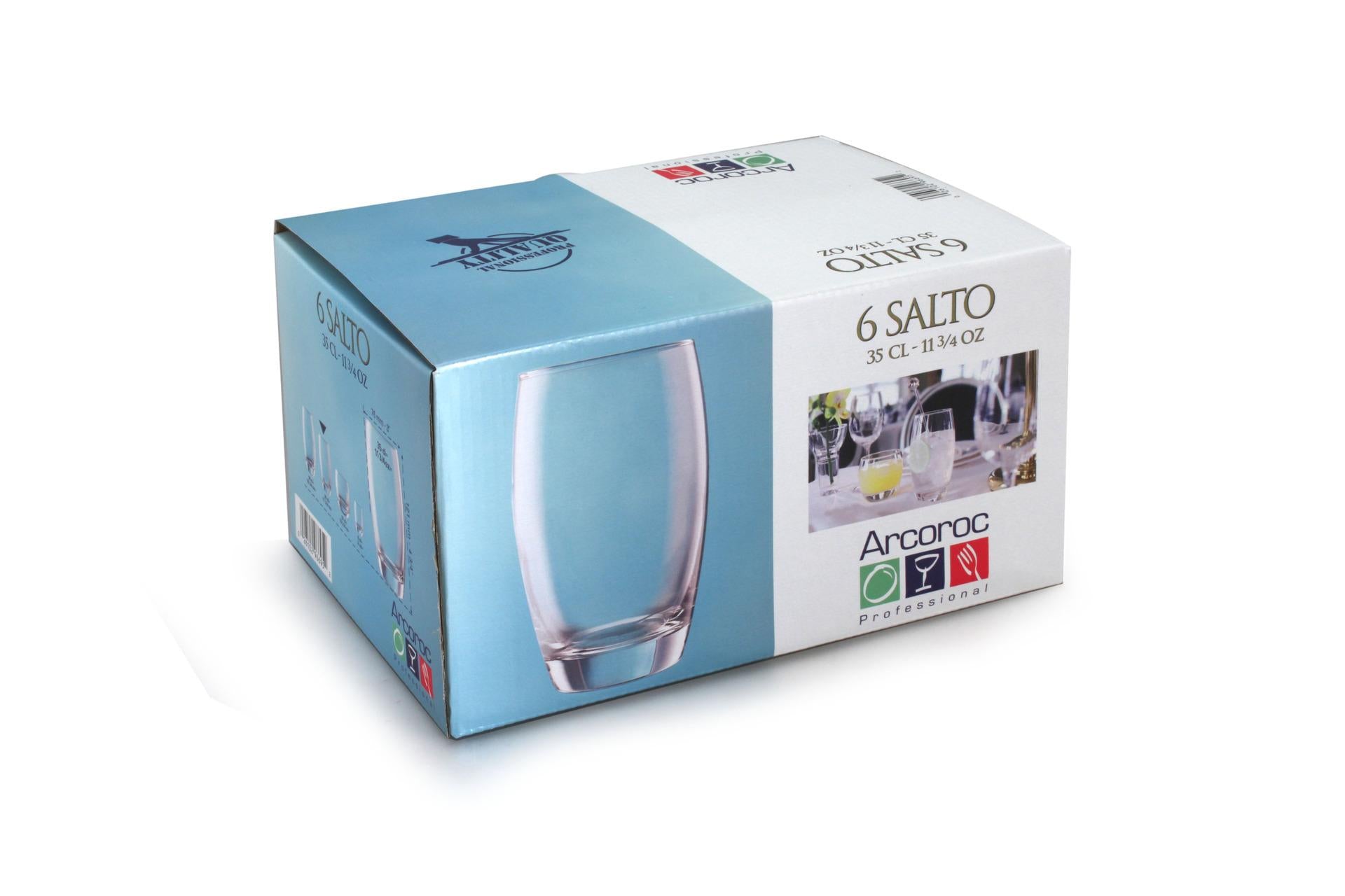 Arcoroc Salto Bicchiere Trasparente FH 35 C2130 - Set 6 Pz 7