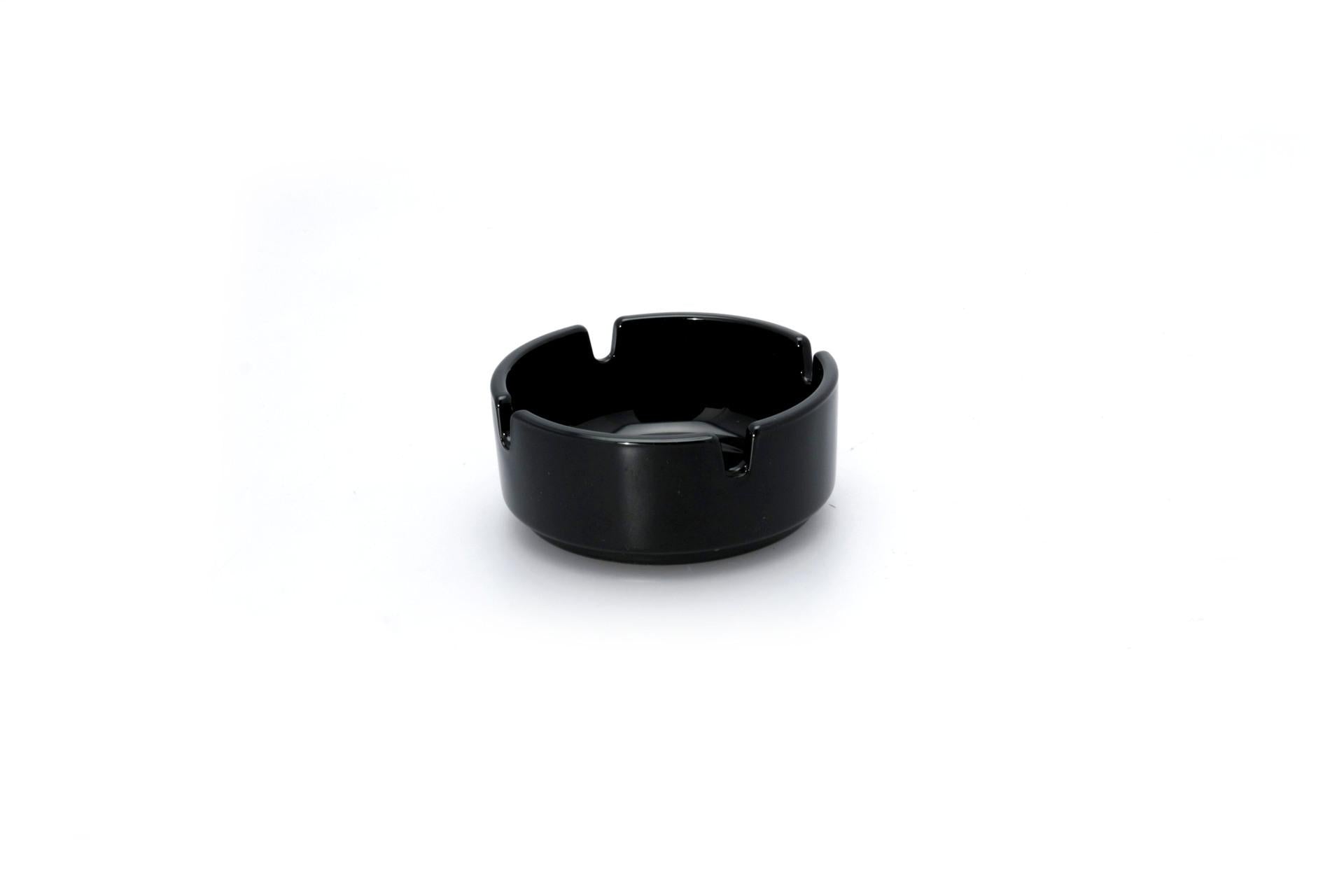 Arcoroc Posacenere In Vetro Nero Ø8.5 cm - Set 6 Pz