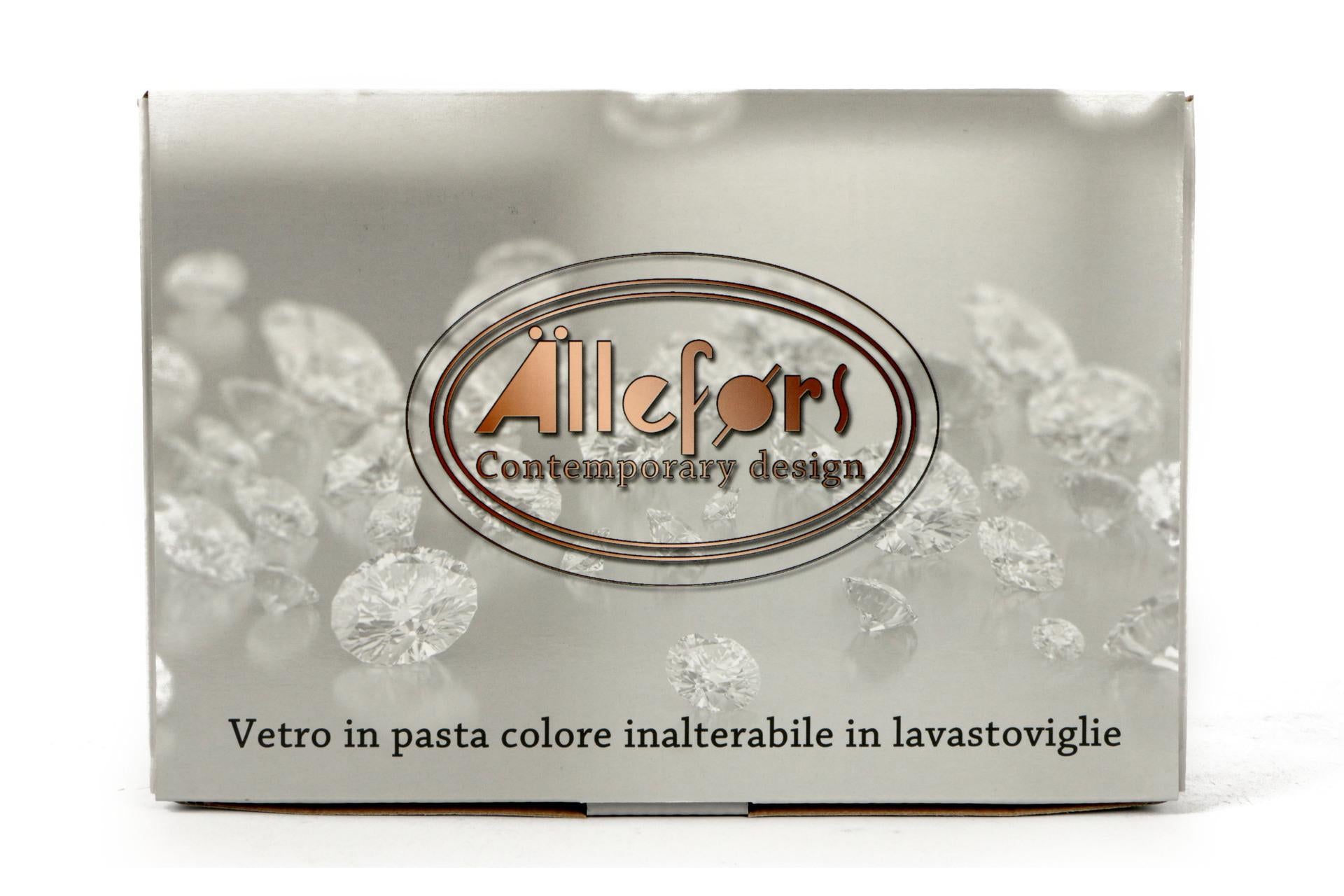 Import Tavola Professional Bicchiere Acqua 32.5 cl - Vetro Colorato in Pasta Con Lavorazione a Rilievo e Perline - Set 6 Pz 7