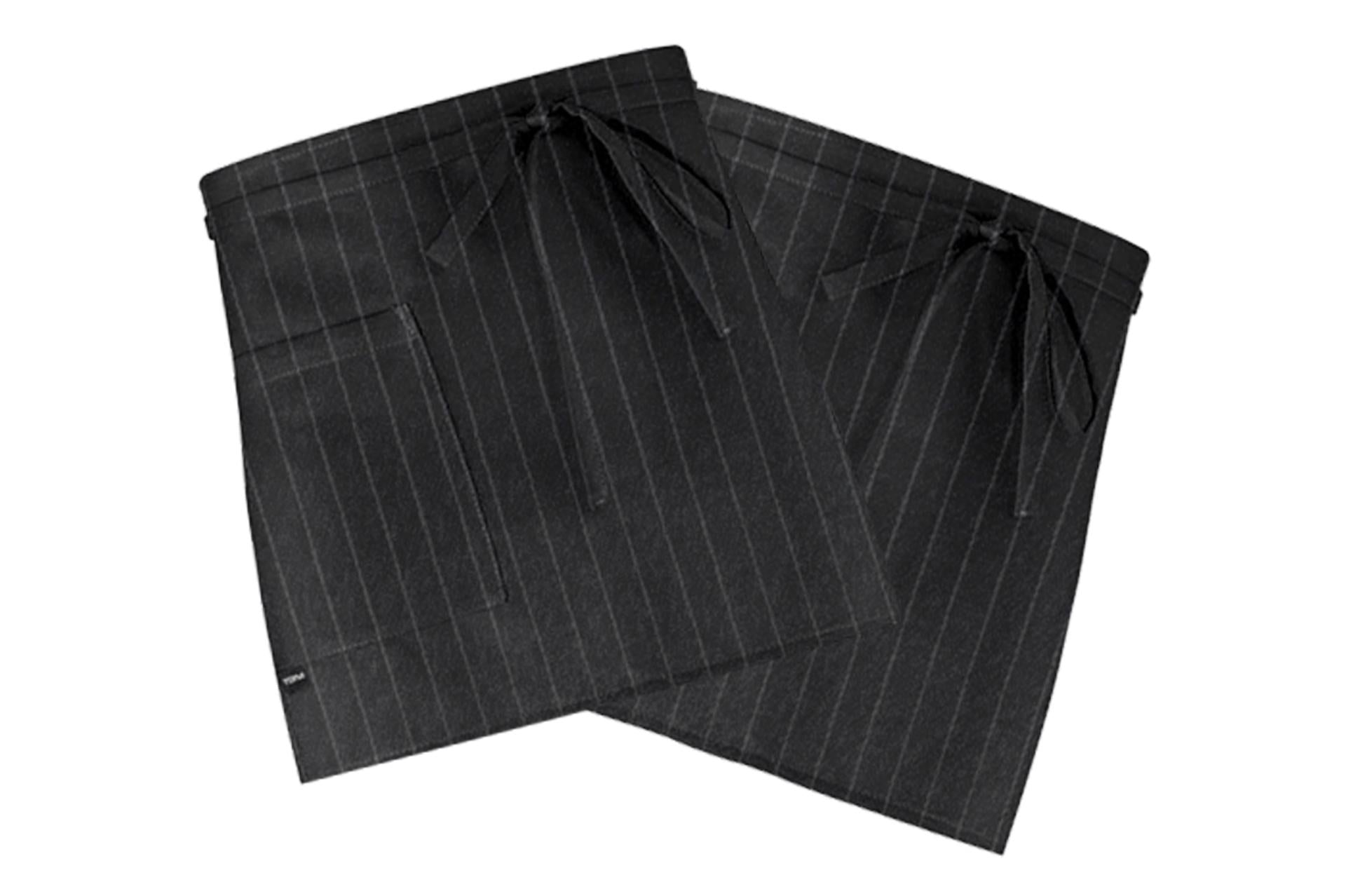 Toma Grembiule Dakota Caffetteria Nero-GES - Confezione da 2 Pezzi - Set 2 Pz