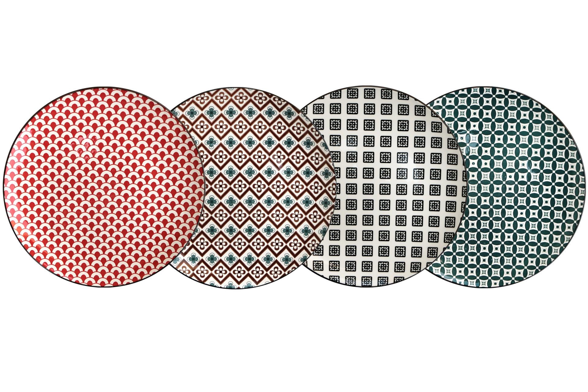 Import Tavola Professional Mosaik Piatto Piano Ø20 cm In Stoneware - Decori Assortiti - Set 8 Pz 3