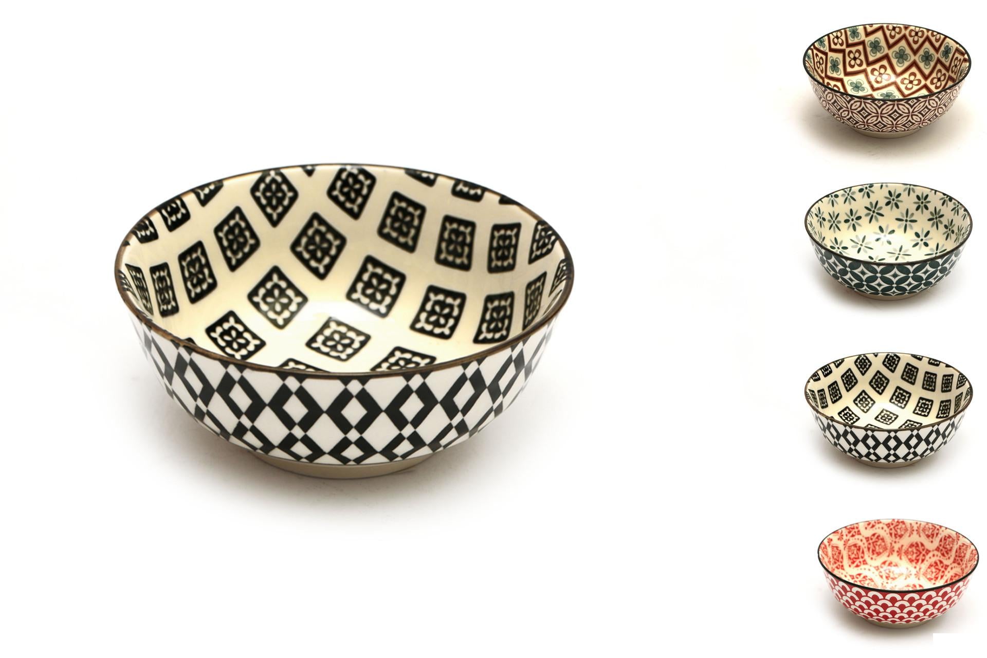 Import Tavola Professional Mosaik Coppetta Ø12.7 cm In Stoneware - Decori Assortiti - Set 8 Pz