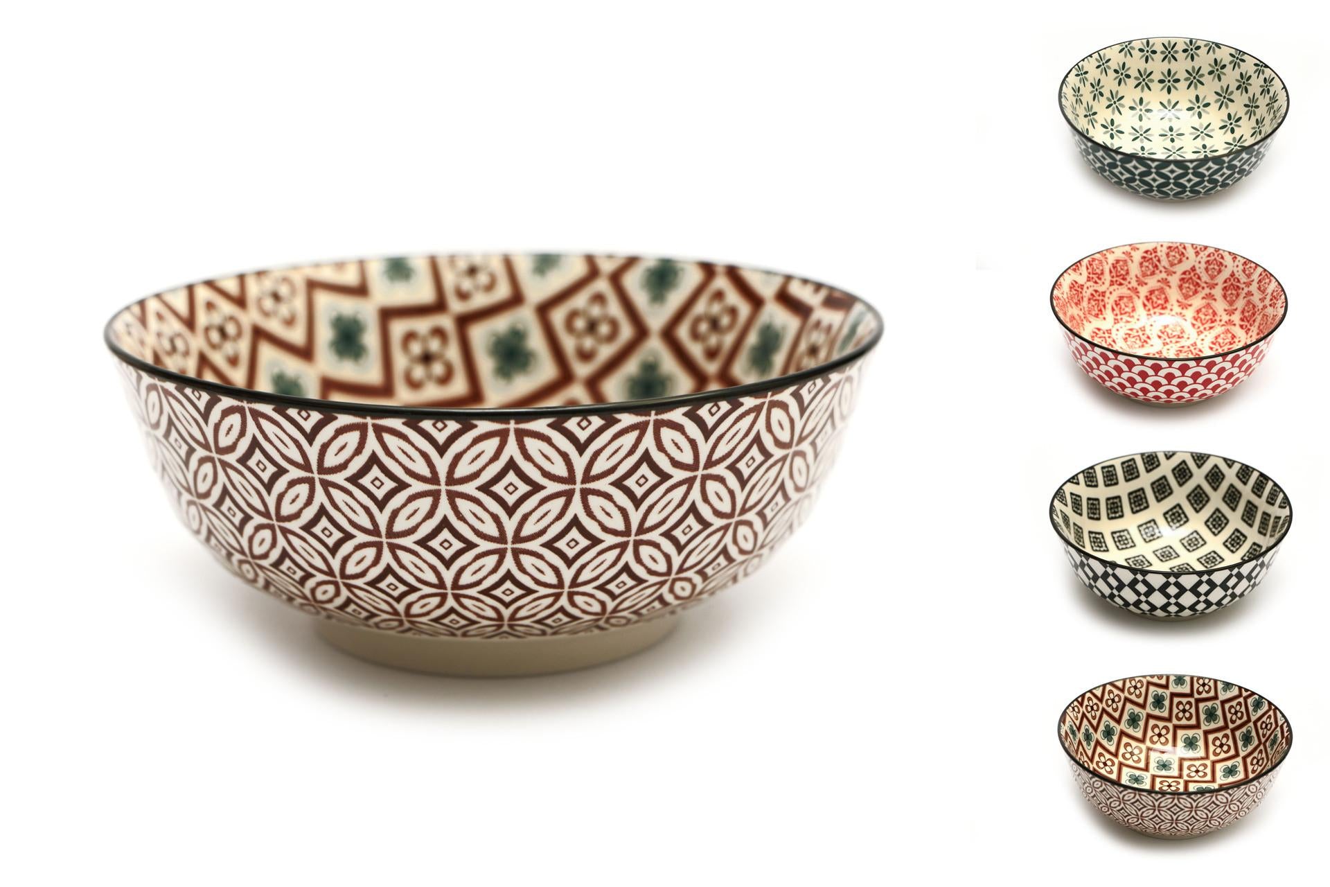 Import Tavola Professional Coppetta Mosaik Ø15 cm In Stoneware - Decori Assortiti - Set 8 Pz