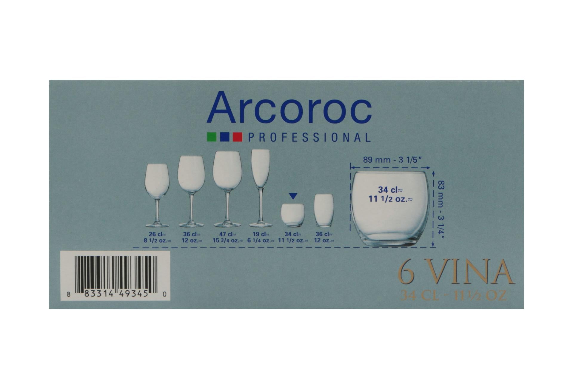 Arcoroc Vina Cabernet Tulip Bicchiere 34 cl - Set 6 Pz 6