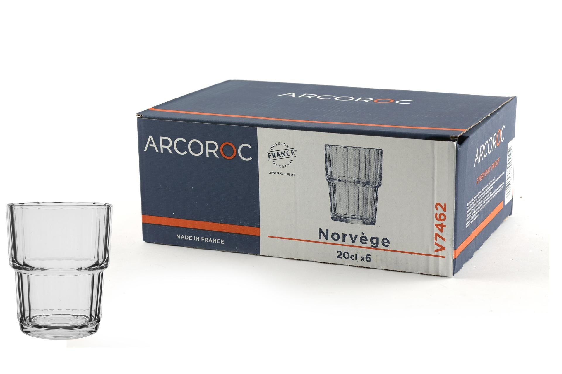 Arcoroc Norvege Set 6 Bicchieri Bassi 20 cl In Vetro Temperato - Set 6 Pz 3