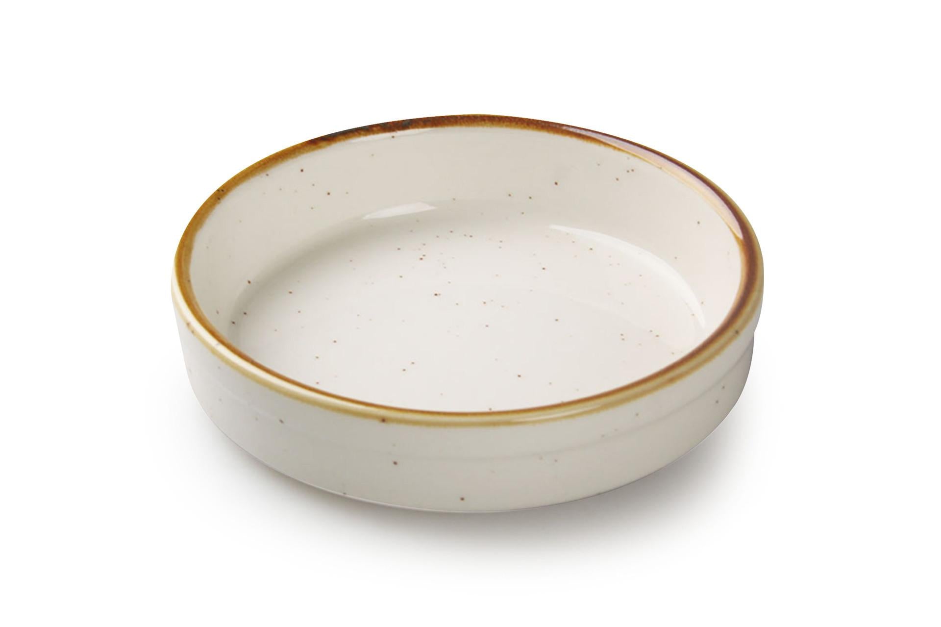 JustColor Sesame Crema Catalana Ø11.8 cm - Accessorio da Tavola in Porcellana Colorata - Set 12 Pz