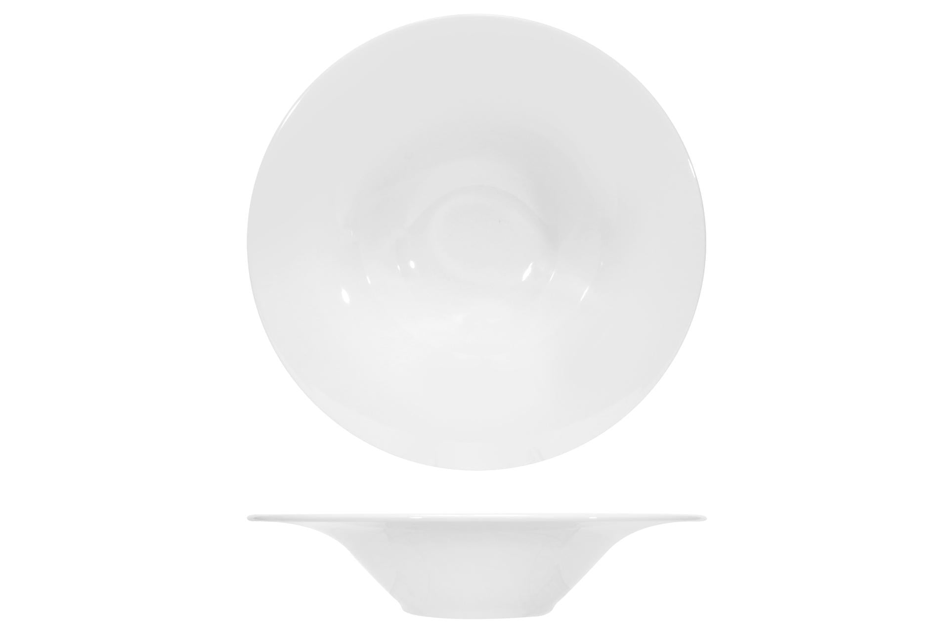 Lubiana Jupiter Bianco Pasta Bowl Ø30 cm - Porcellana Bianca Elegante - Set 6 Pz
