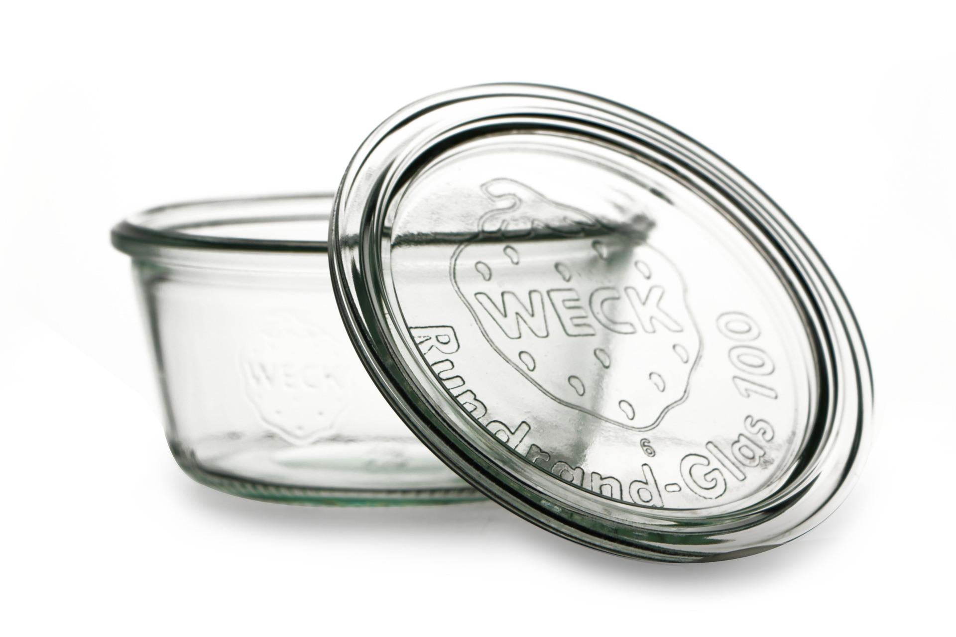 Weck Set 6 Vasetti Cilindrici 290 ml Con Coperchio - Per Conserve e Vaso-Cottura - Set 6 Pz
