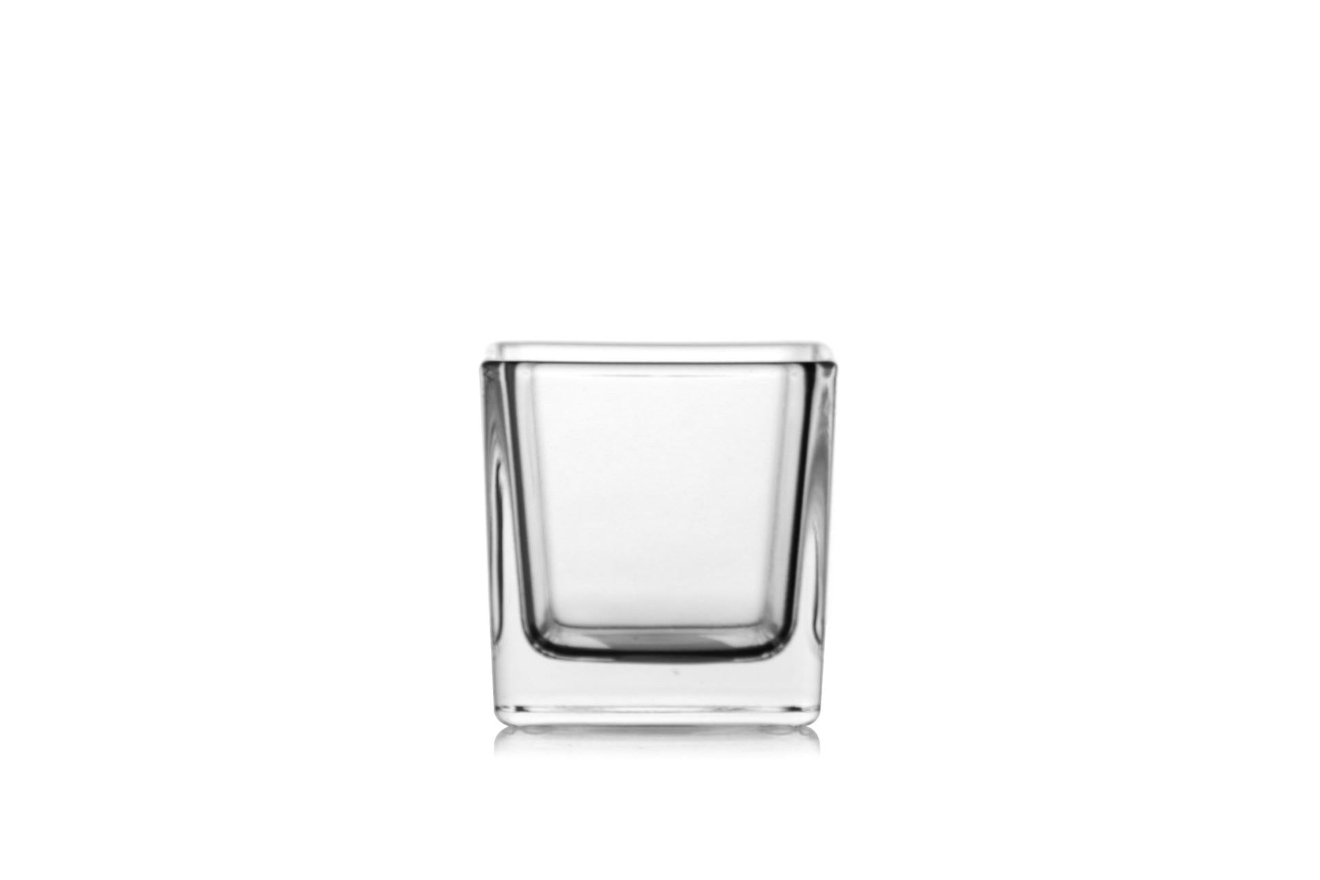 ALE Import Cubo Vetro 60x60x60 mm - Linea Vasi Accessori per la Tavola in Vetro - Set 6 Pz