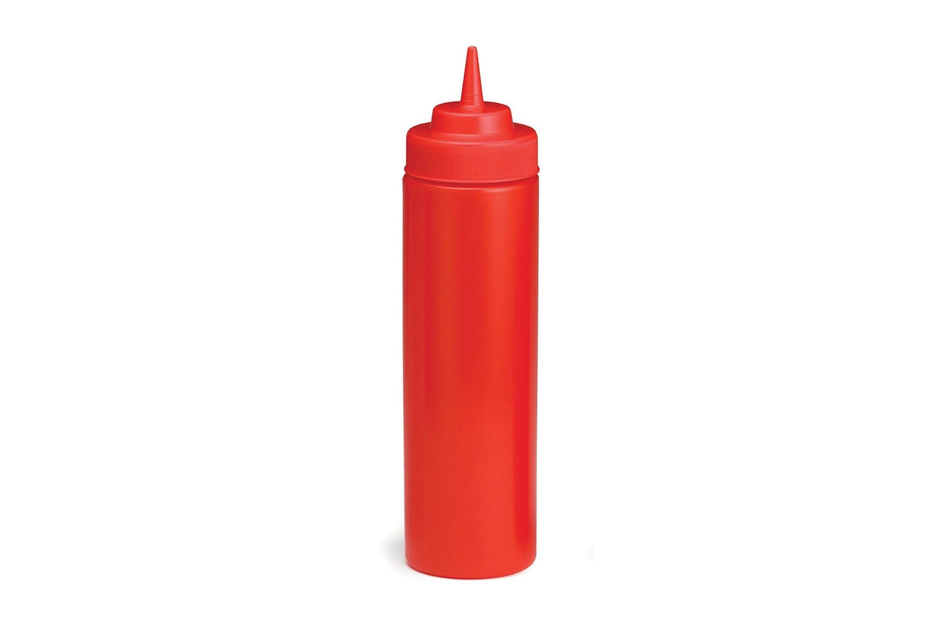 Tablecraft Squeeze Dispenser Rosso 350 ml - Dosatore In Plastica per Olio o Salse - Set 12 Pz