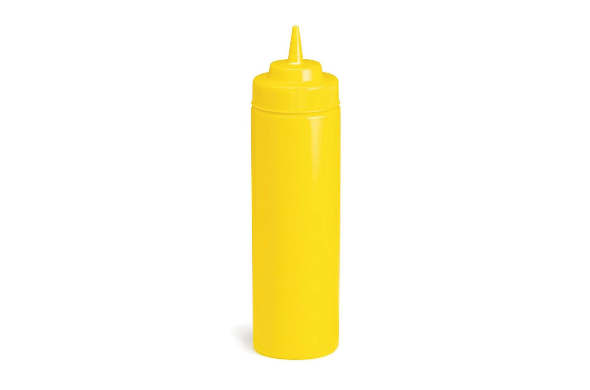 Tablecraft Squeeze Dispenser Giallo 350 ml - Dosatore In Plastica Per Olio e Salse - Set 12 Pz