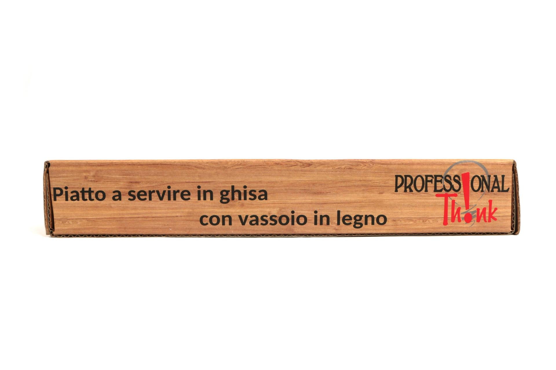 Import Tavola Professional Piastra In Ghisa 19x12 cm Con Base In Legno 6