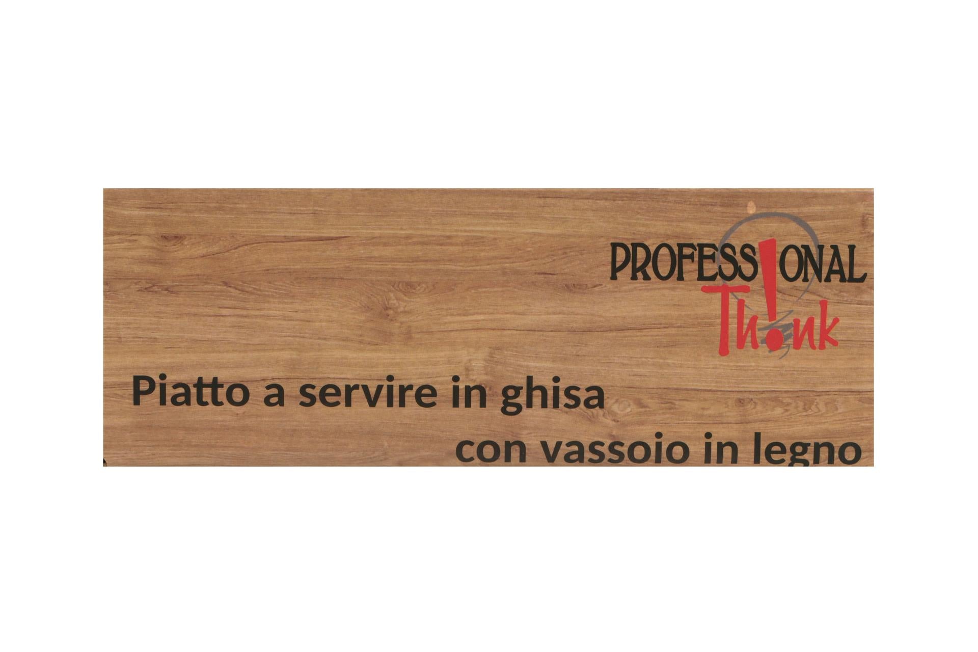Import Tavola Professional Casseruola Quadra In Ghisa 12.5 x 12.5 cm Con Base In Legno 6