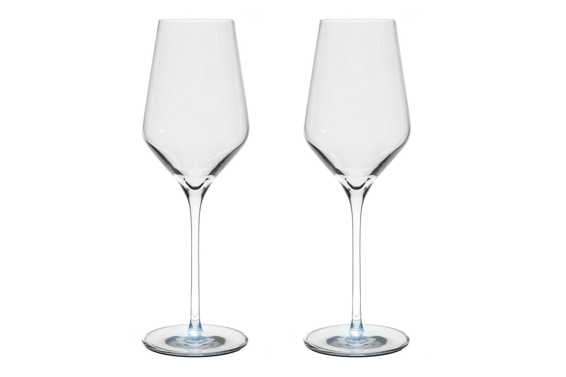 Stolzle Lausitz Highlight Set 2 Calici Vini Bianchi Quatrophil 40.5 cl Con Luce Bianca - Set 2 Pz