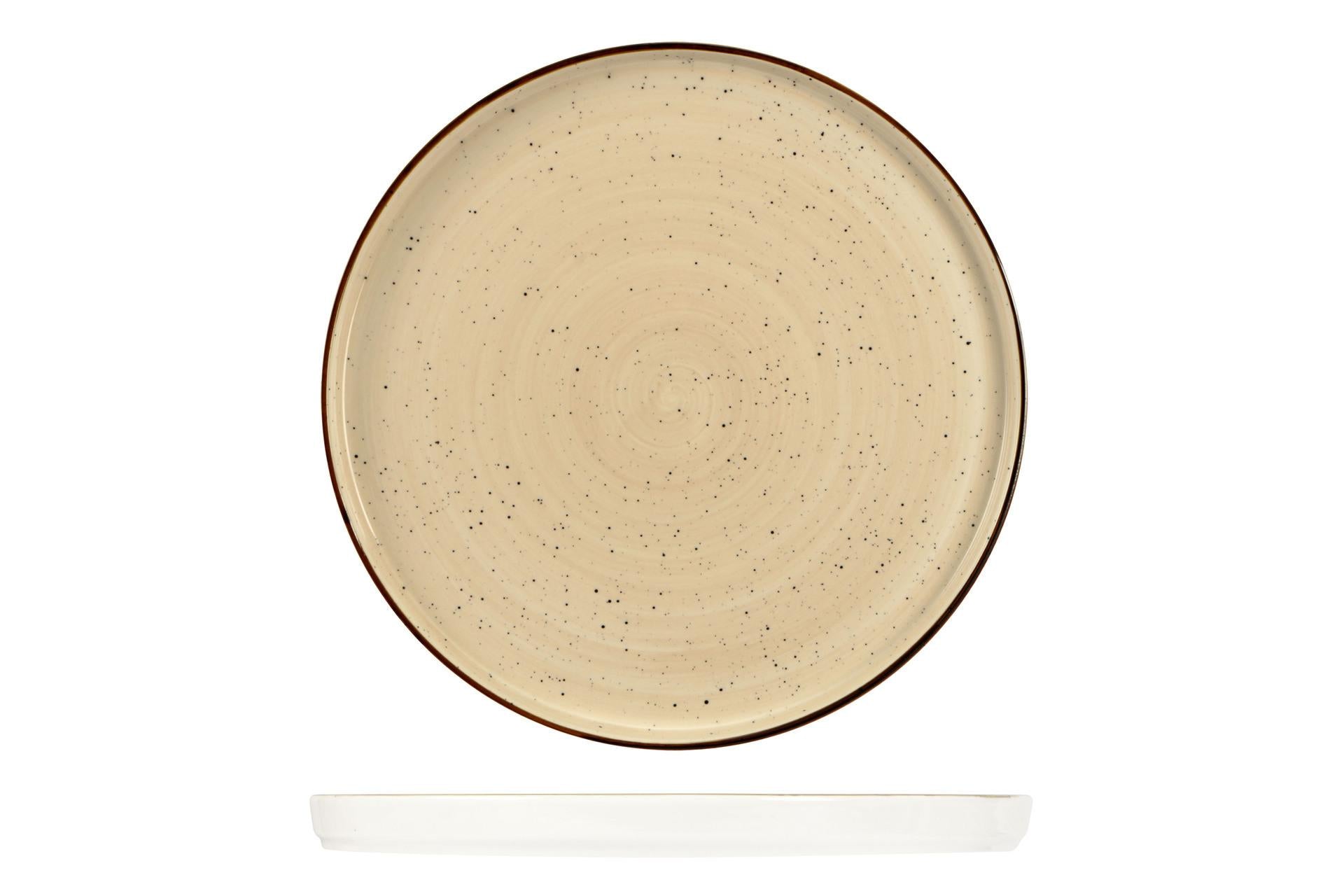 Import Tavola Professional JustColor Cream Piatto Tondo Ø28.5 cm In Porcellana Colorata - Set 2 Pz