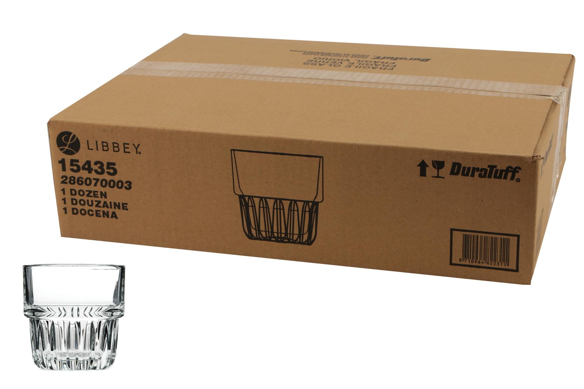 Bicchieri Rocks 35,5 cl - Confezione da 12 In Vetro Temperato Impilabile Everest Summit - Set 12 Pz