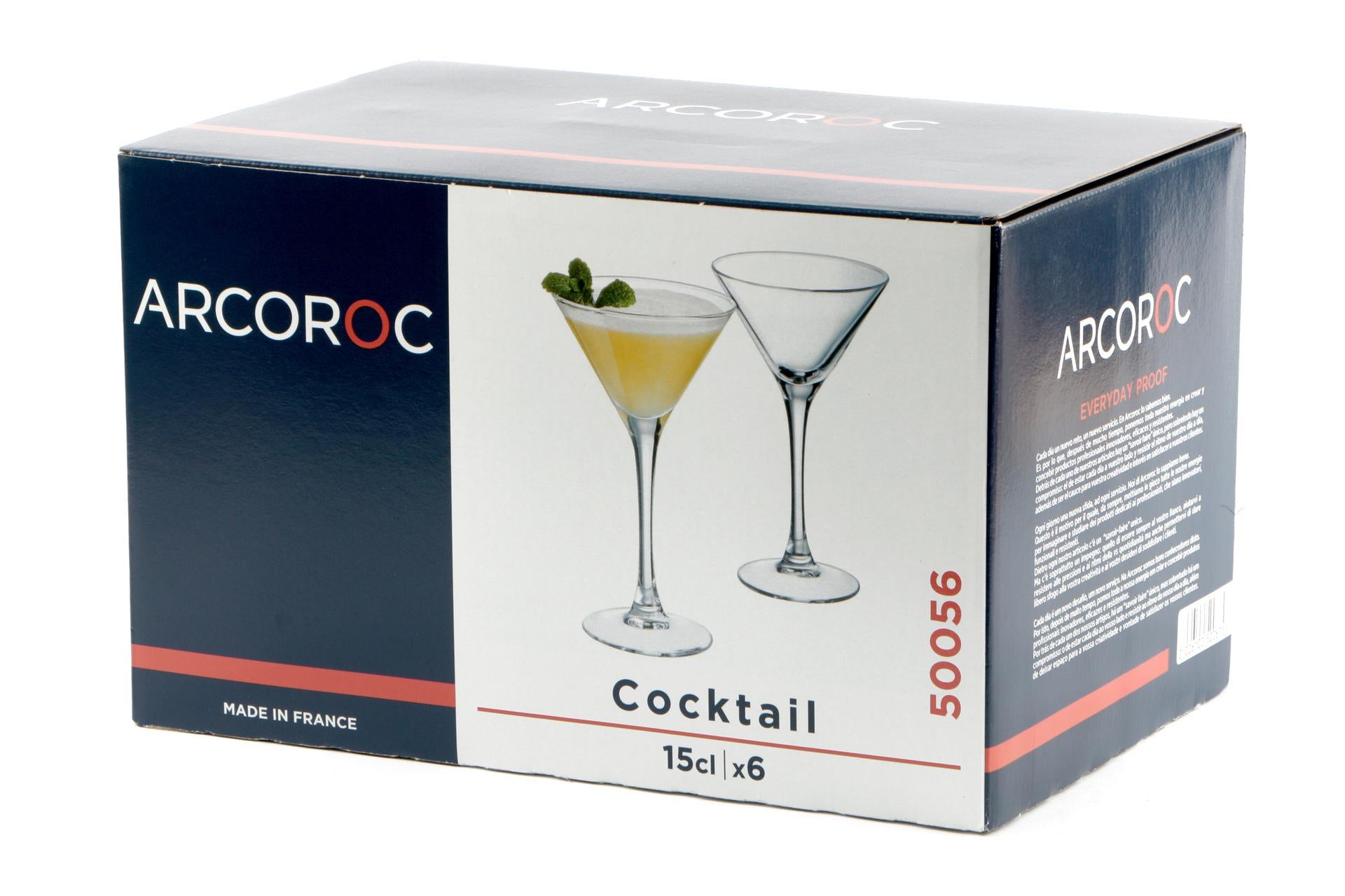Arcoroc Coppa Martini 15 cl - H.165 mm Ø95 mm In Vetro - Set 6 Pz 3