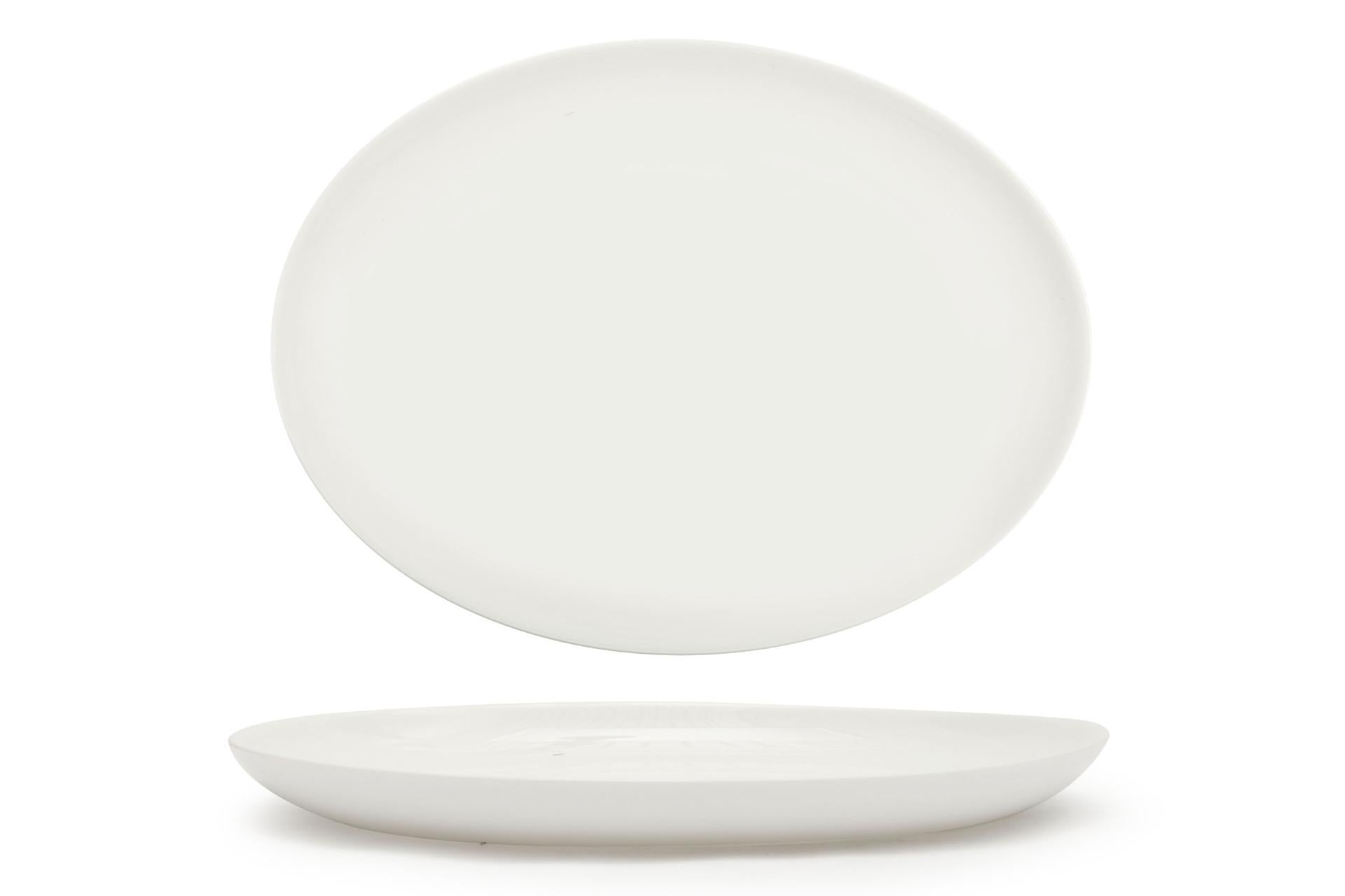 Arcoroc Evolution Piatto Ovale BBQ 33 x 25 cm In Opale Bianco - Set 6 Pz