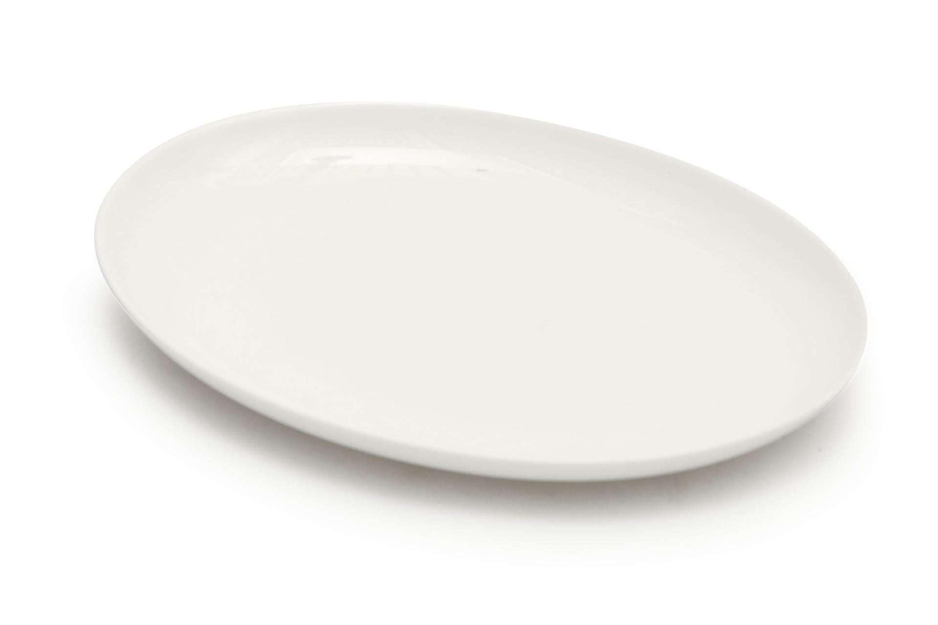 Arcoroc Evolution Piatto Ovale BBQ 33 x 25 cm In Opale Bianco - Set 6 Pz