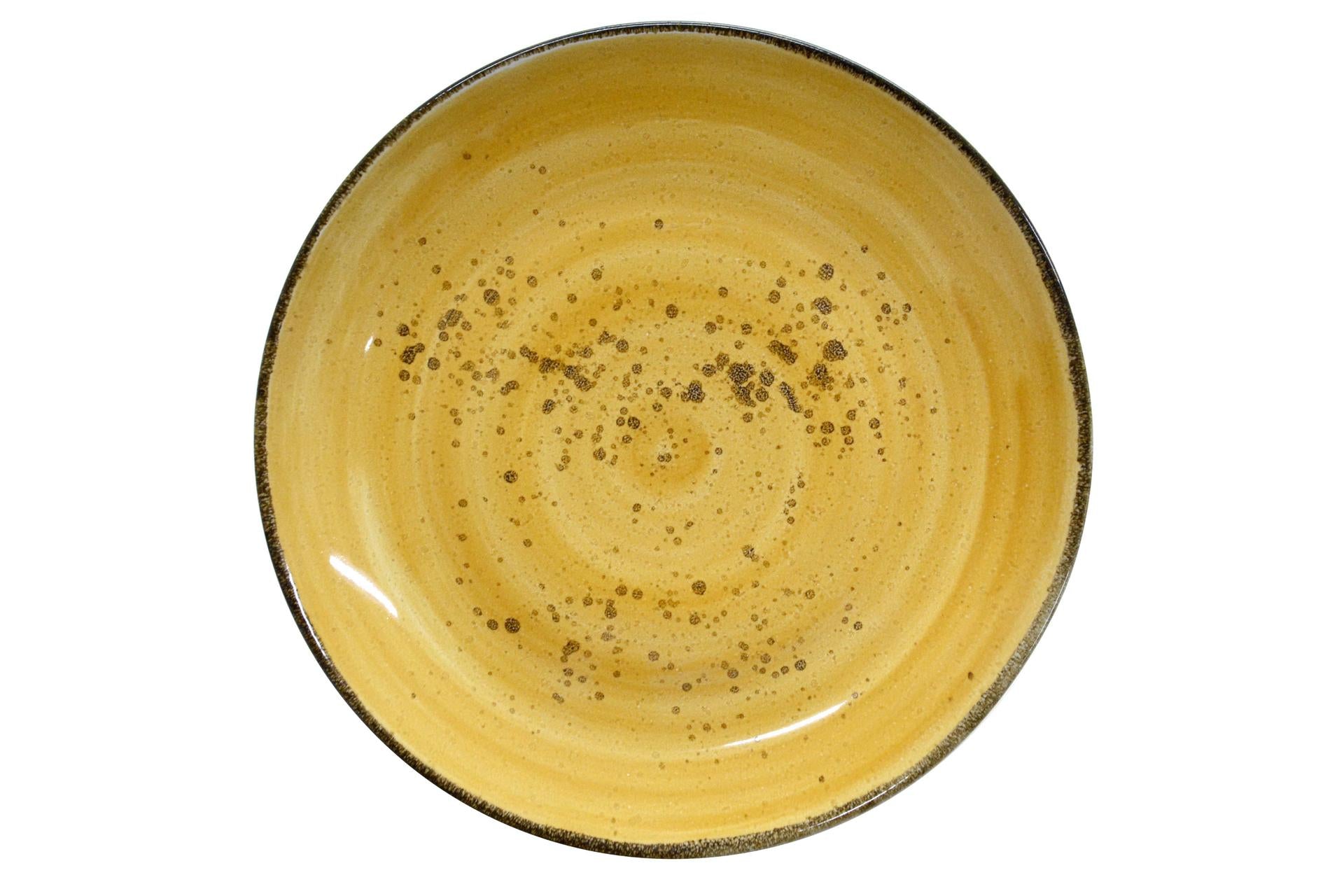 Pt Sango Ceramics Java Sunrise Yellow Piatto Coupe Ø32 cm - Set 6 Pz