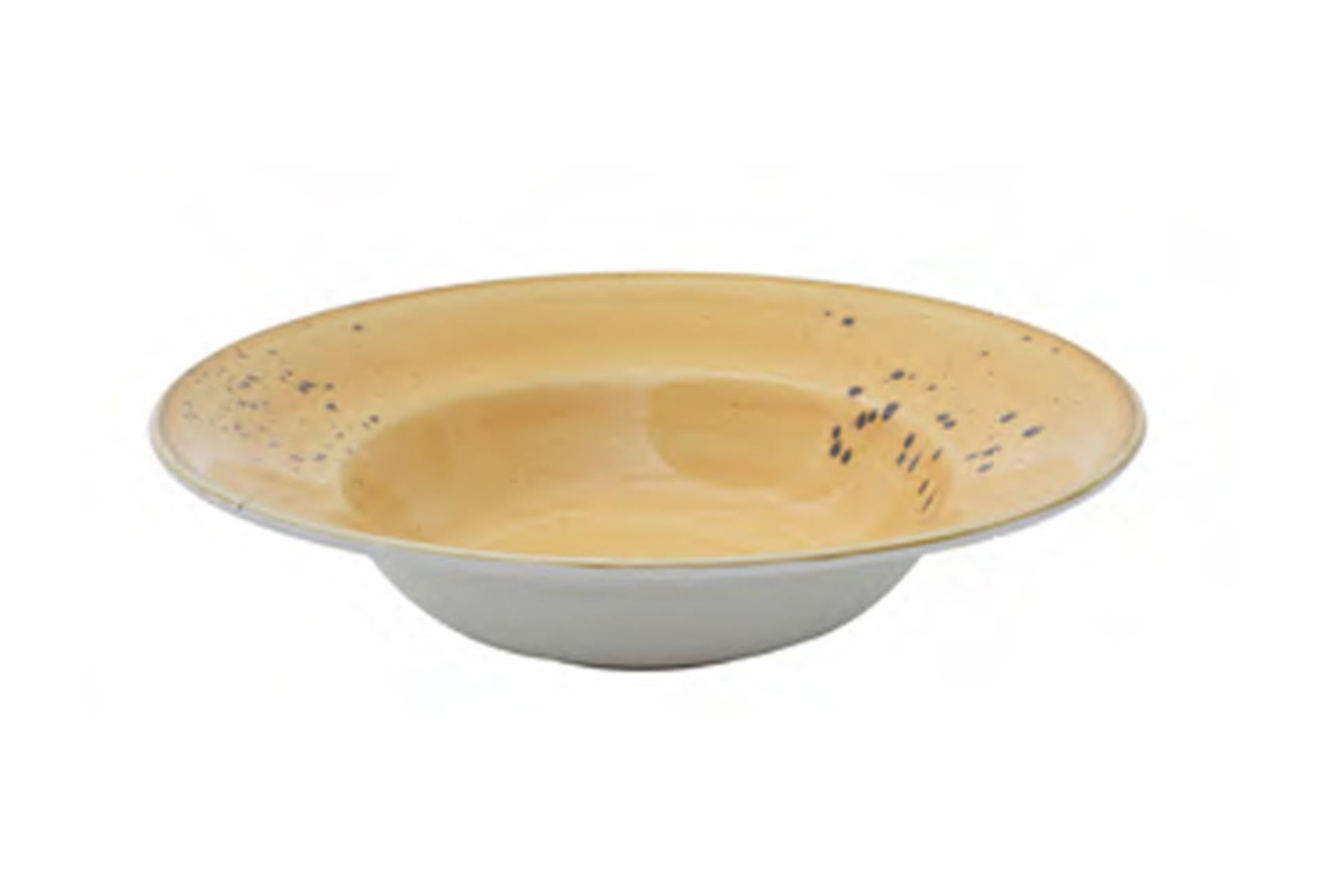 Pt Sango Ceramics Java Sunrise Yellow Pasta Bowl Ø25 cm - Interno Ø16 cm - Set 6 Pz