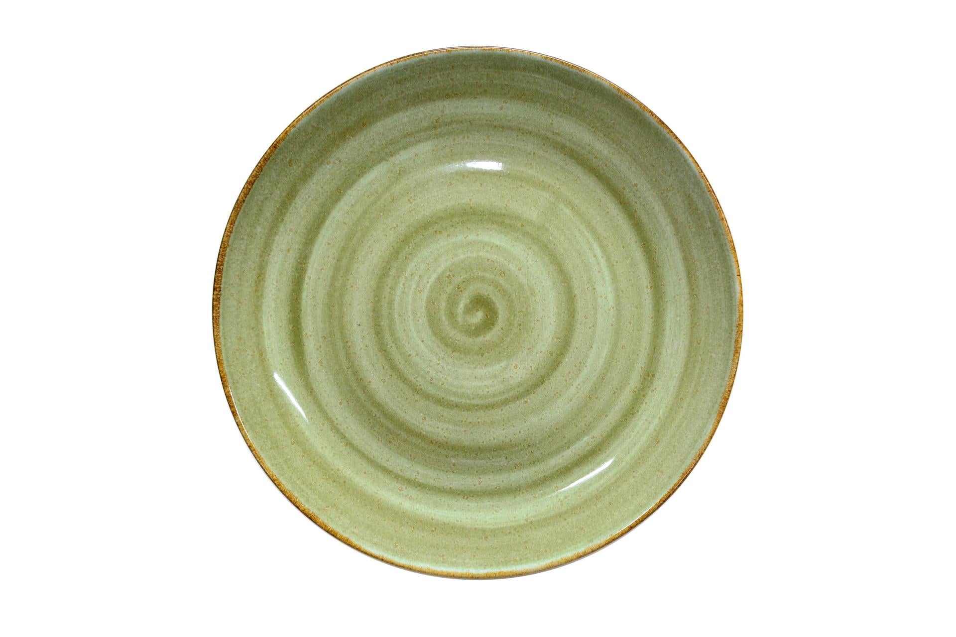 Pt Sango Ceramics Java Meadow Green Piatto Coupe Ø27 cm - Set 6 Pz