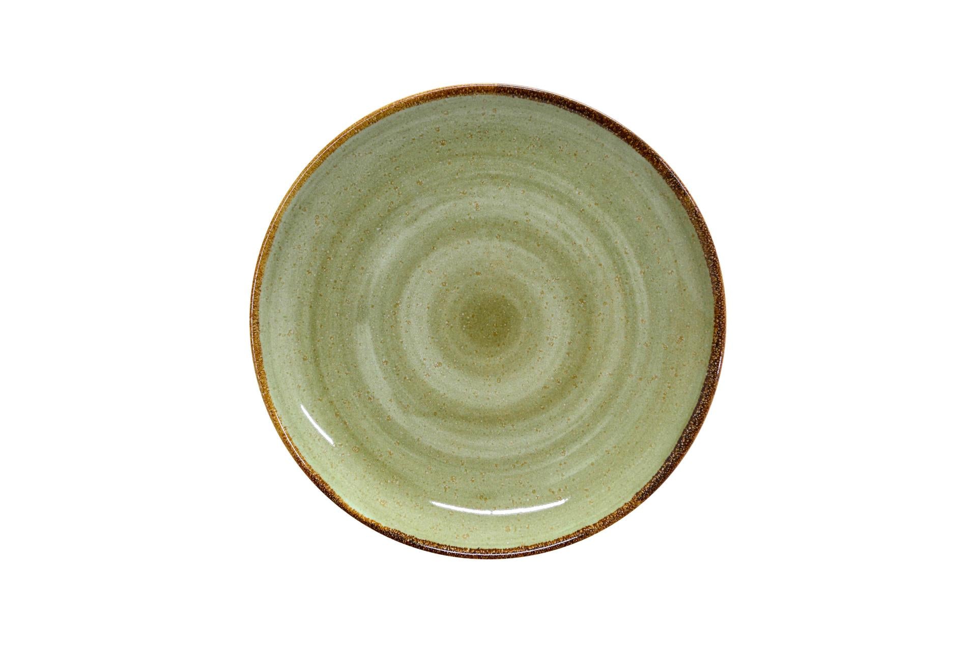 Pt Sango Ceramics Java Meadow Green Piatto Coupe Ø20 cm - Set 6 Pz