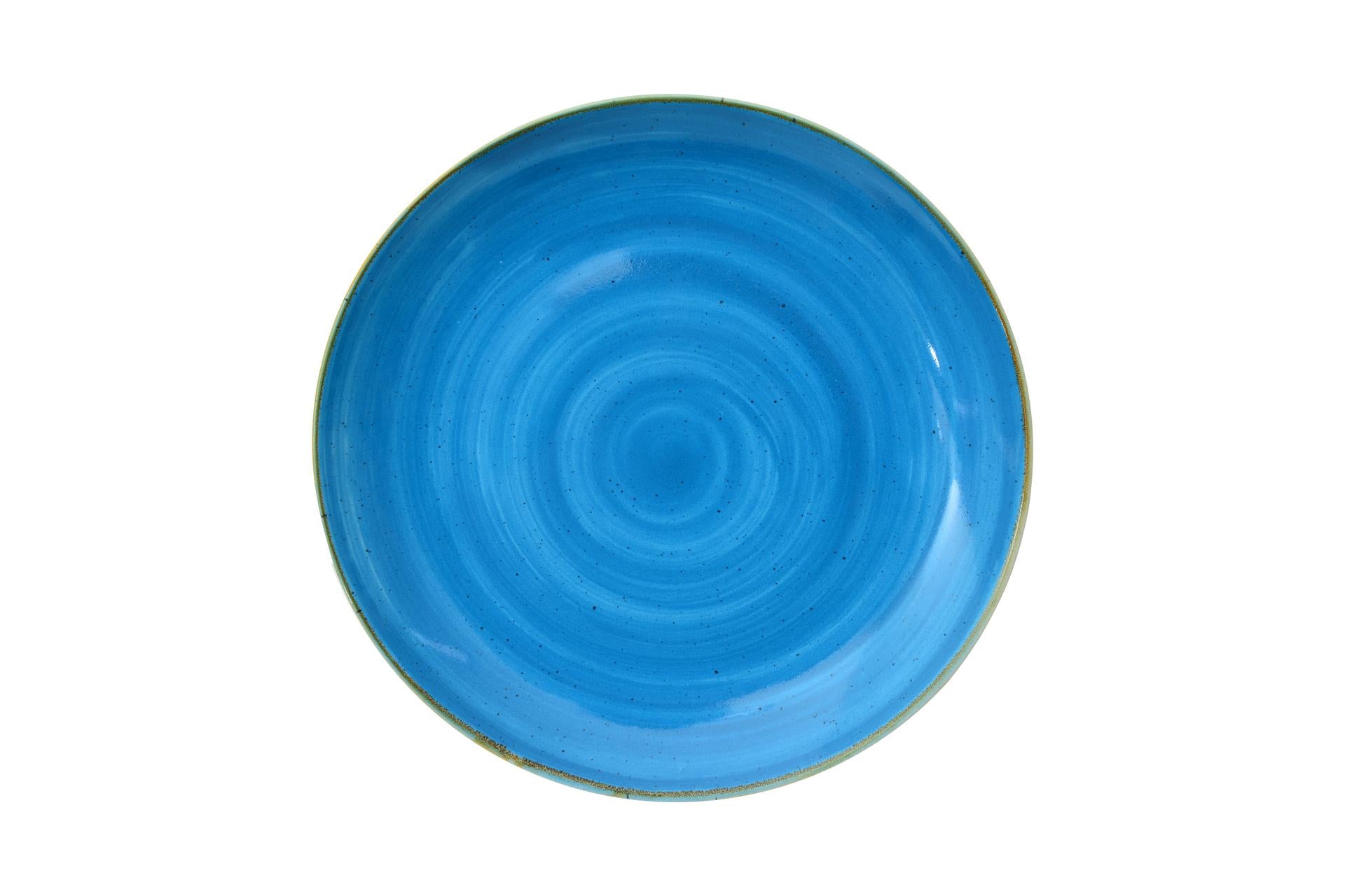 Pt Sango Ceramics Java Aqua Blu Piatto Coupe Ø27 cm - Set 6 Pz