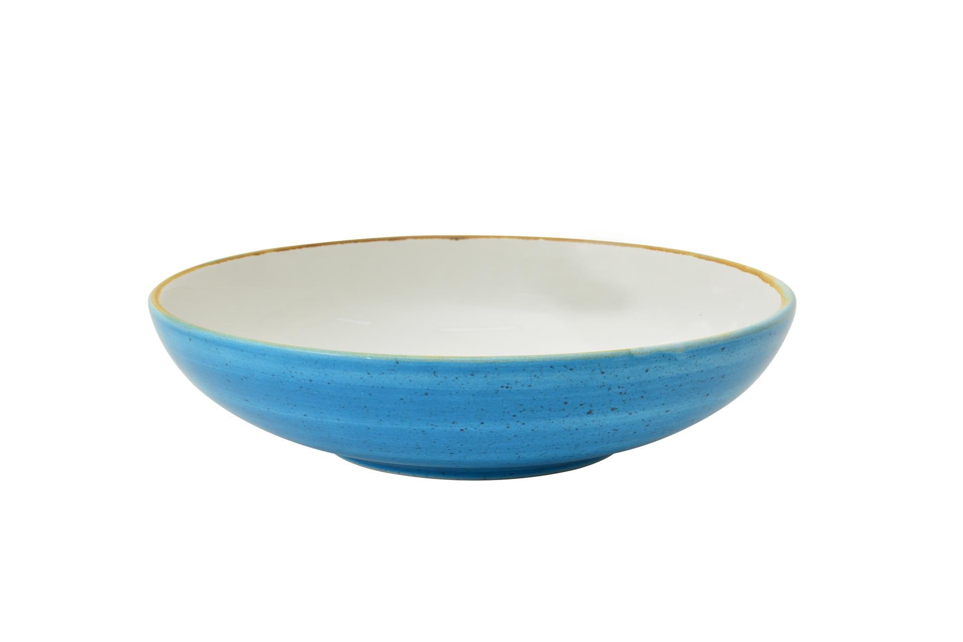 Pt Sango Ceramics Java Aqua Blu Insalatiera Fondo Coupe Ø23 cm - Set 6 Pz