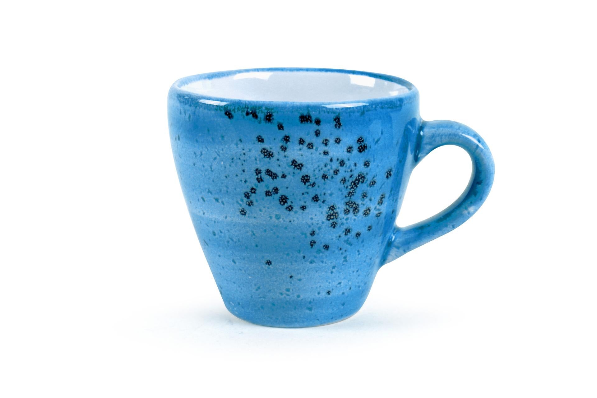 Pt Sango Ceramics Java Aqua Blu Tazza Caffè 8 cl - Set 12 Pz